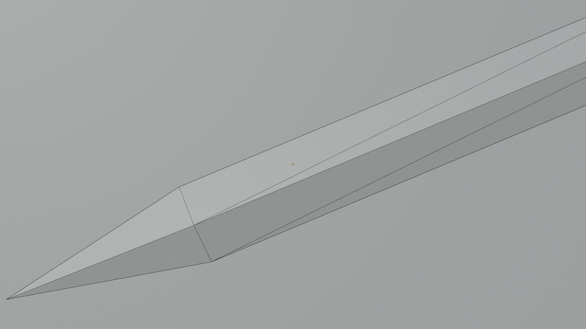 Spatha sword with Falchion handle Low-poly 3D model_11