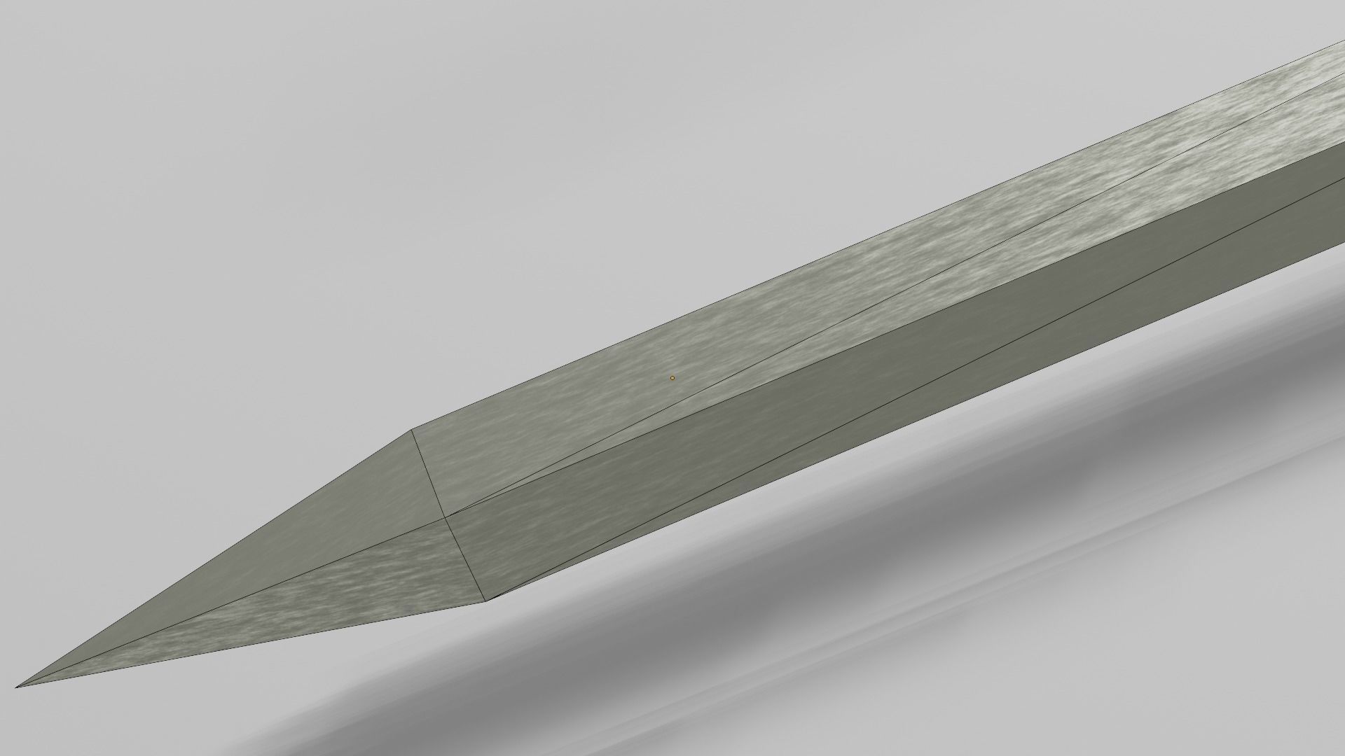 Spatha sword with Falchion handle Low-poly 3D model_10