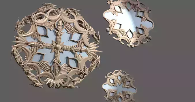 Gold Celtic sea mirror 3 