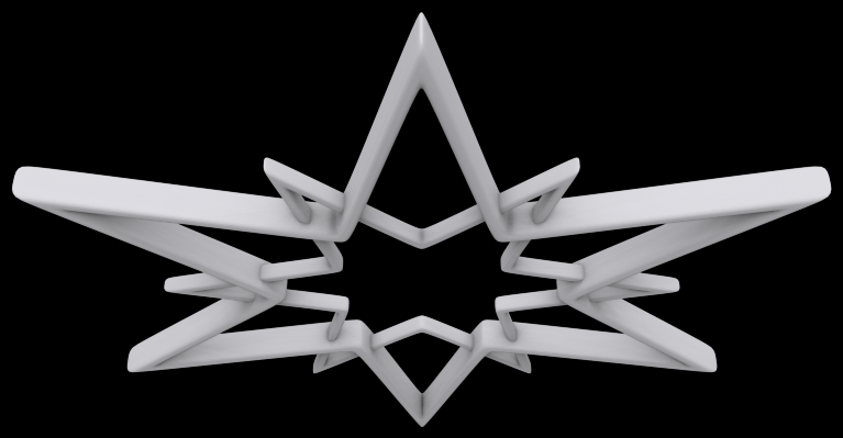 Hollow star ornament 3D print model_2
