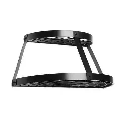 Steel Half-circle Wall Mounted Pot Rack Free 3D model