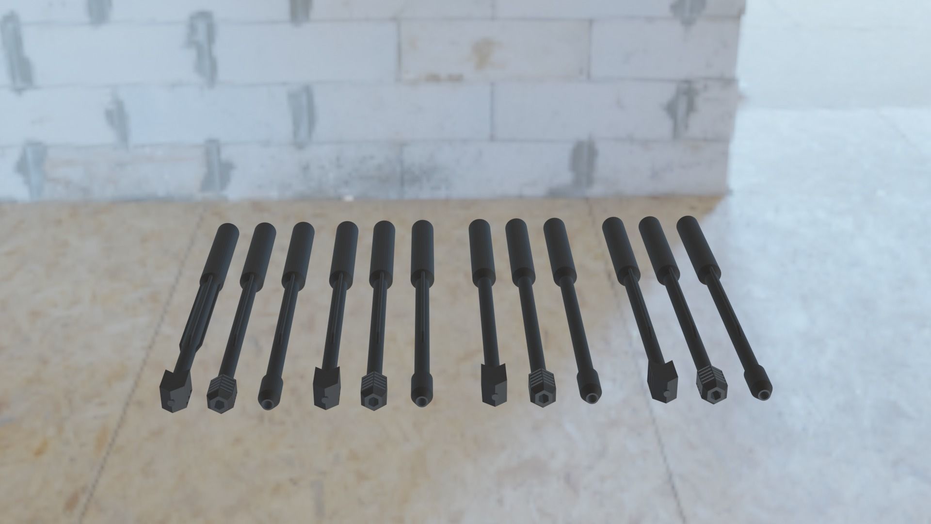 gun barrel kitbash 3D model | CGTrader