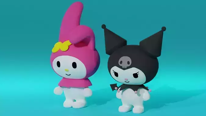 My Melody and Kuromi
