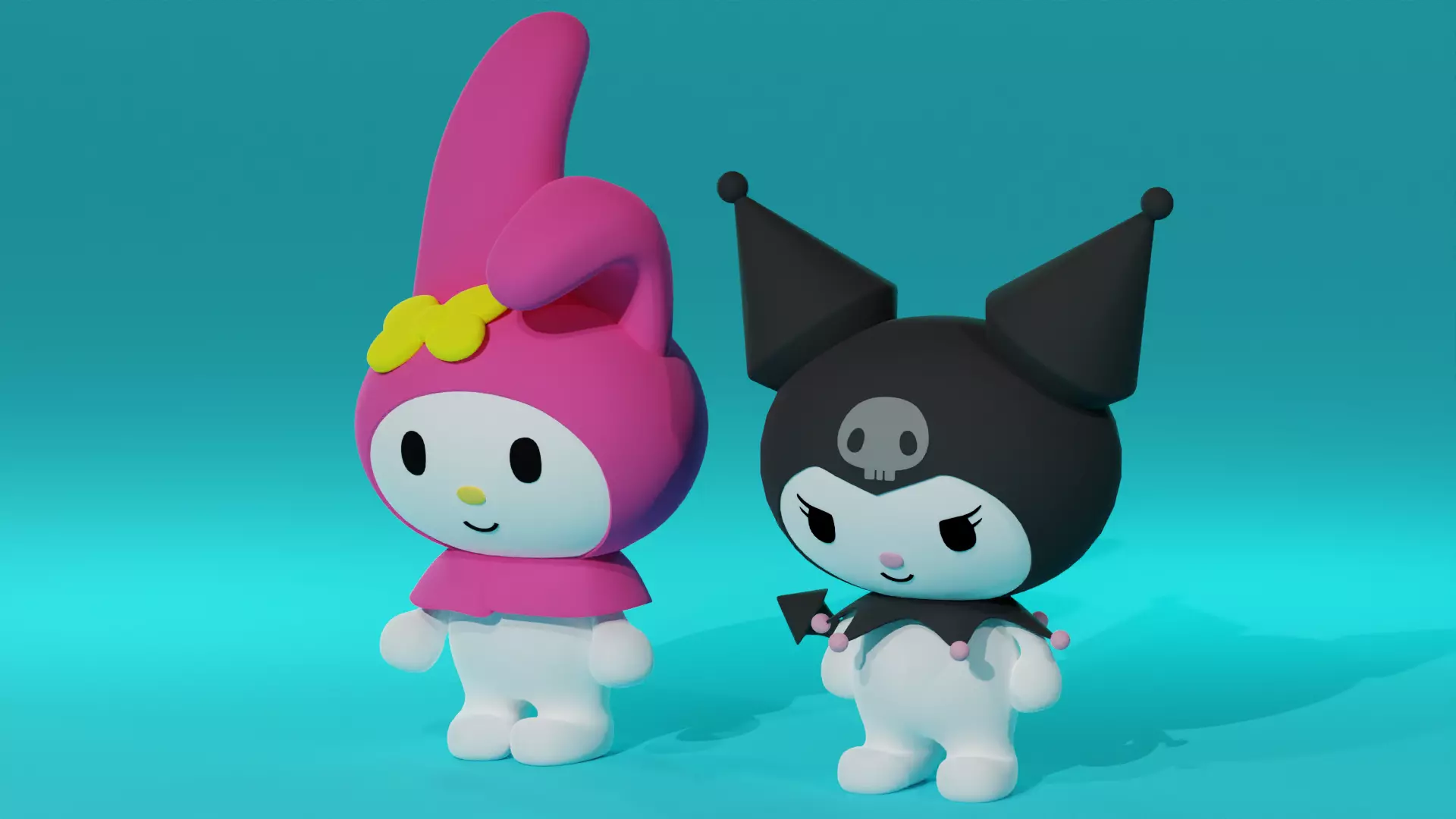 My Melody and Kuromi 3D Model Collection_0