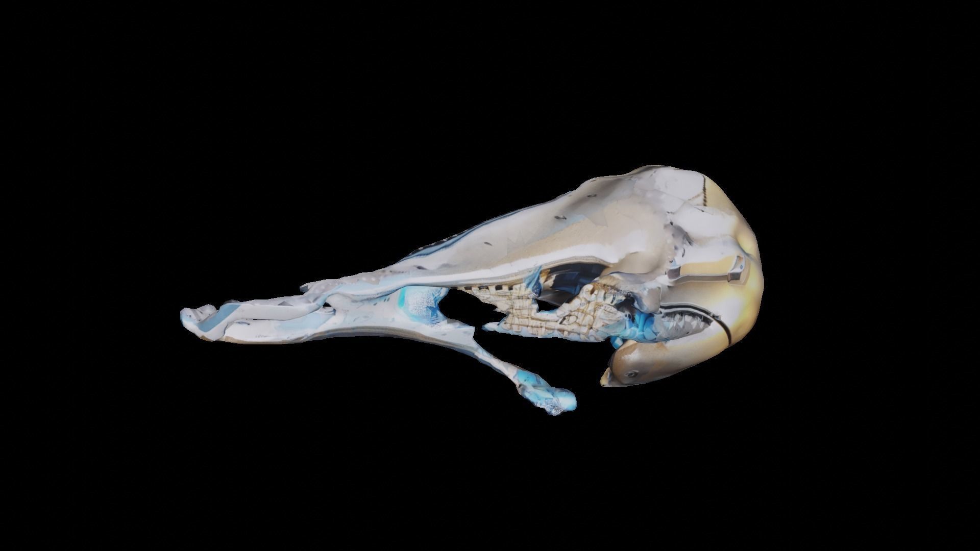 Robotic Hammer Free low-poly 3D model_1