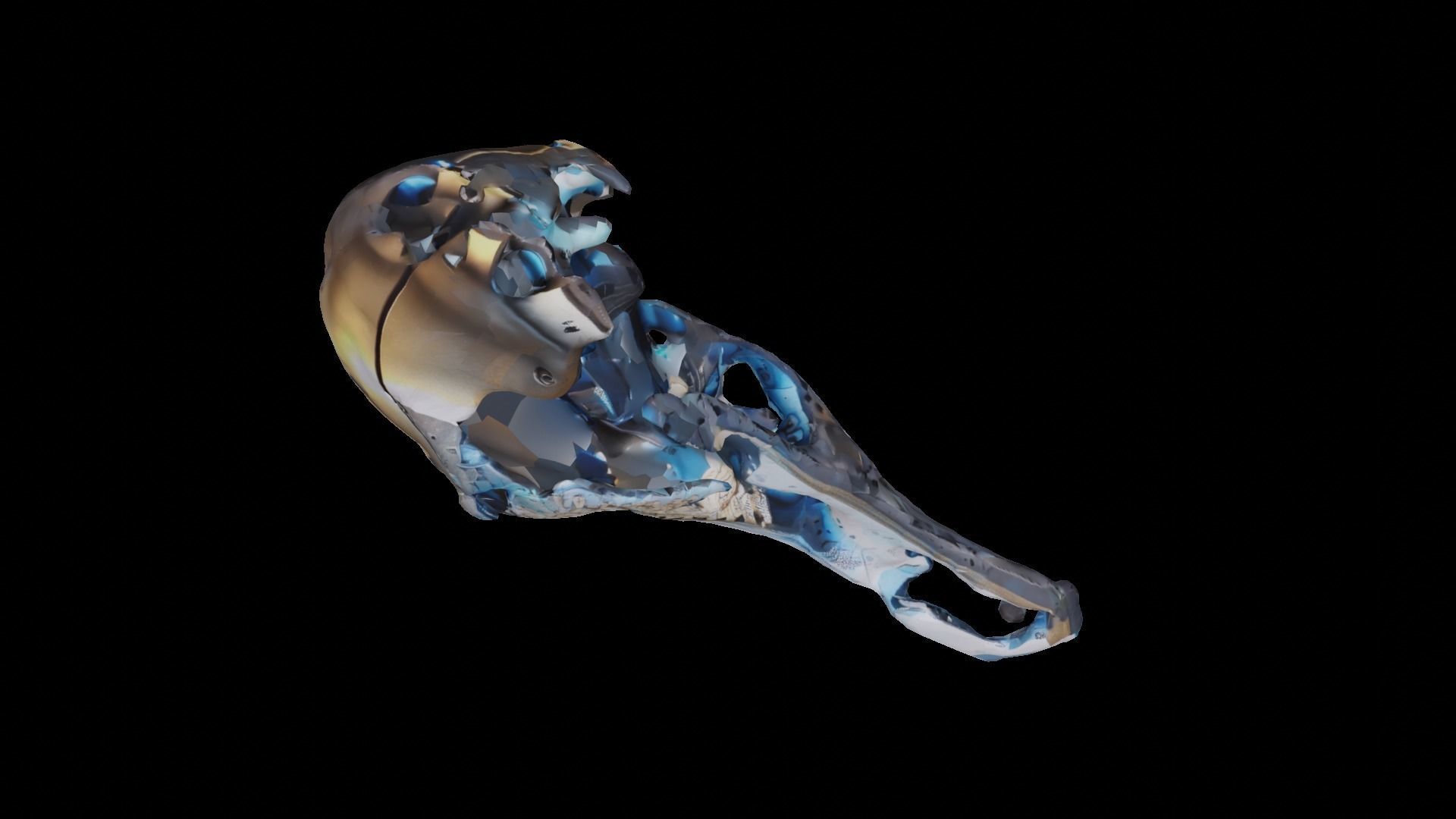 Robotic Hammer Free low-poly 3D model_2