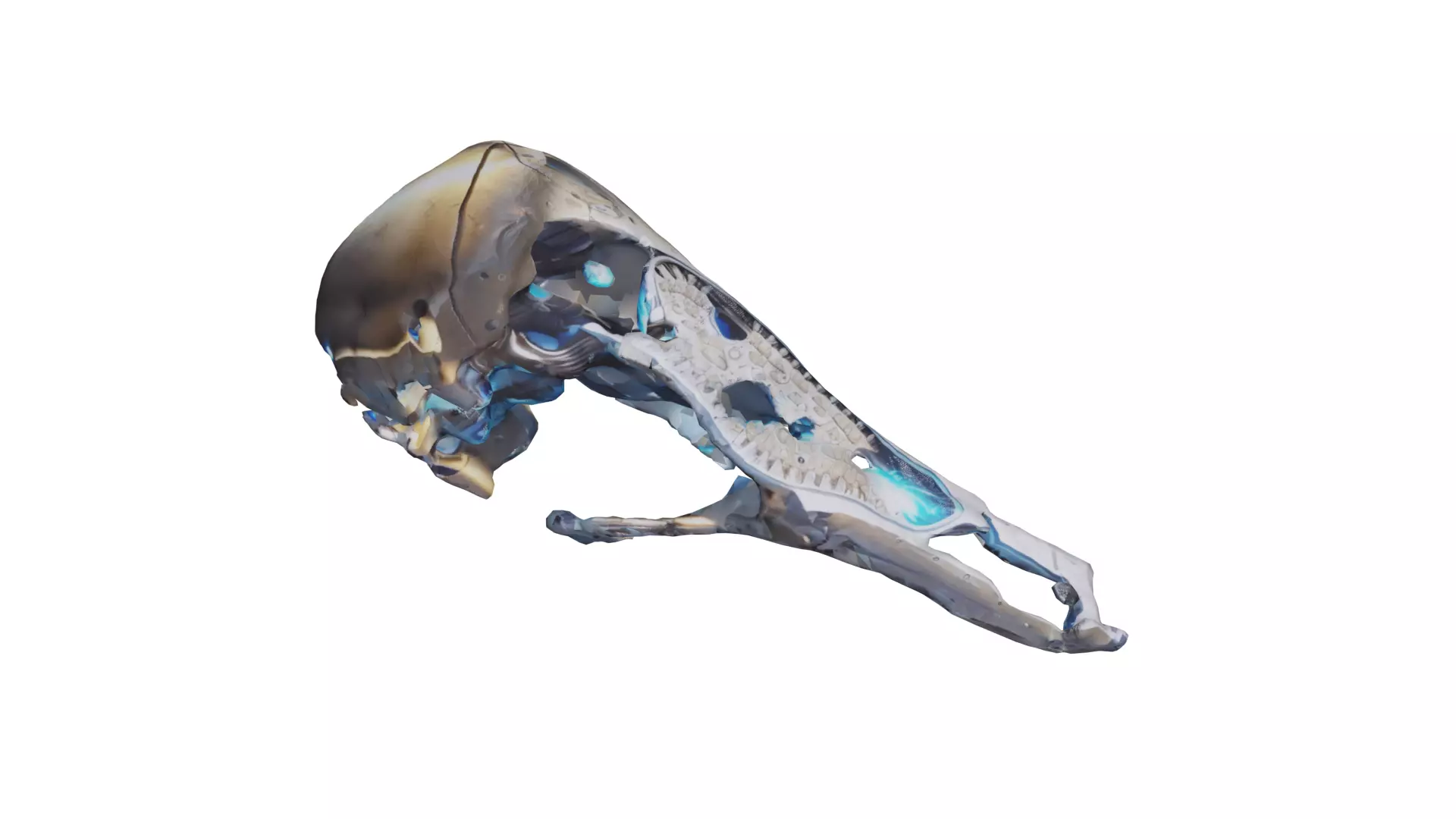 Robotic Hammer Free low-poly 3D model_0