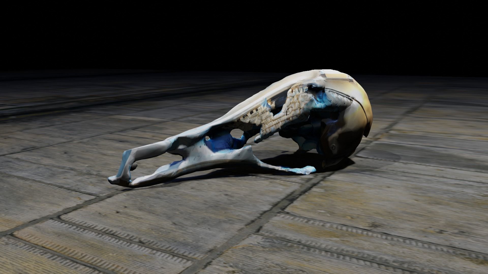 Robotic Hammer Free low-poly 3D model_4