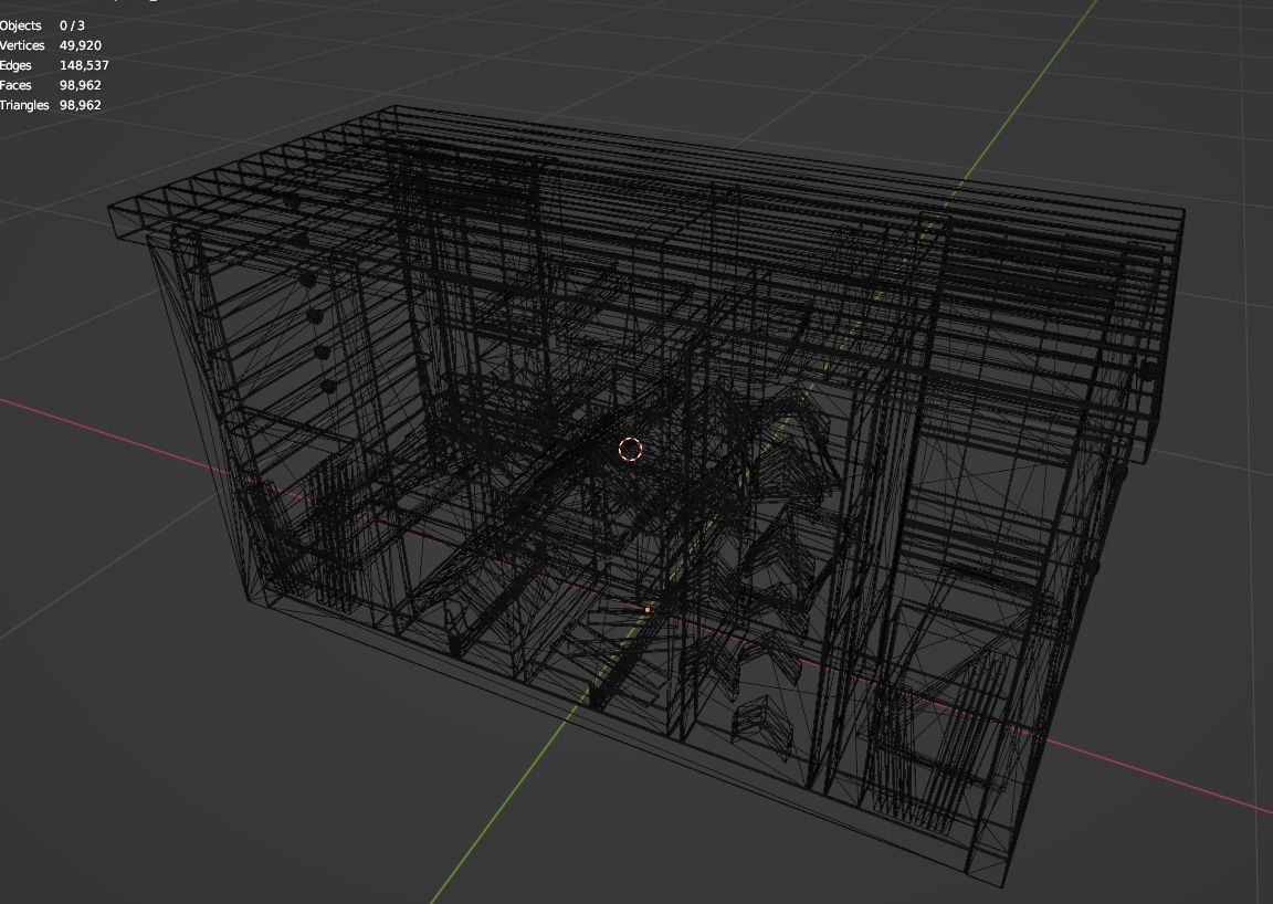 Old Crafting Table Game Ready Free low-poly 3D model_5