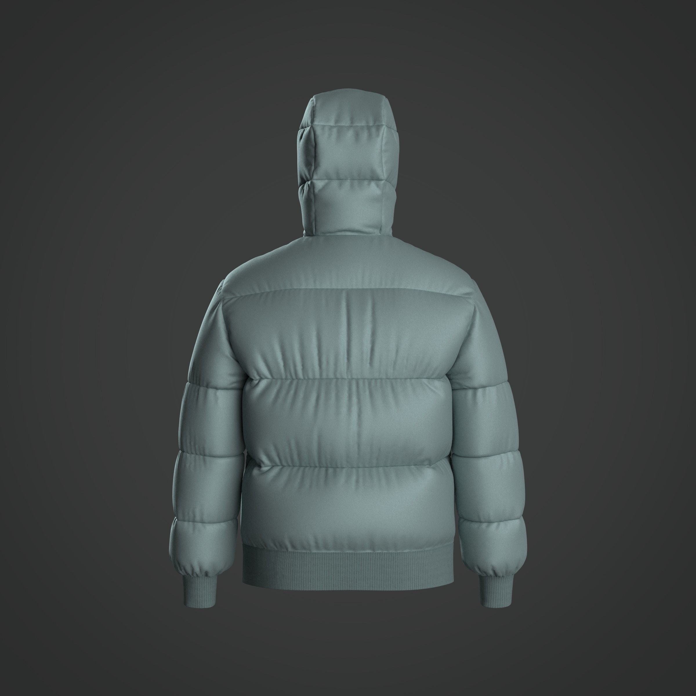 Buffer Jacket Model Mens Puffer Jacket 3D model | CGTrader