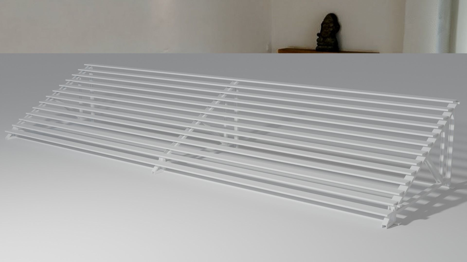 Indoor Gymnasium Bleachers  Low-poly 3D model_2