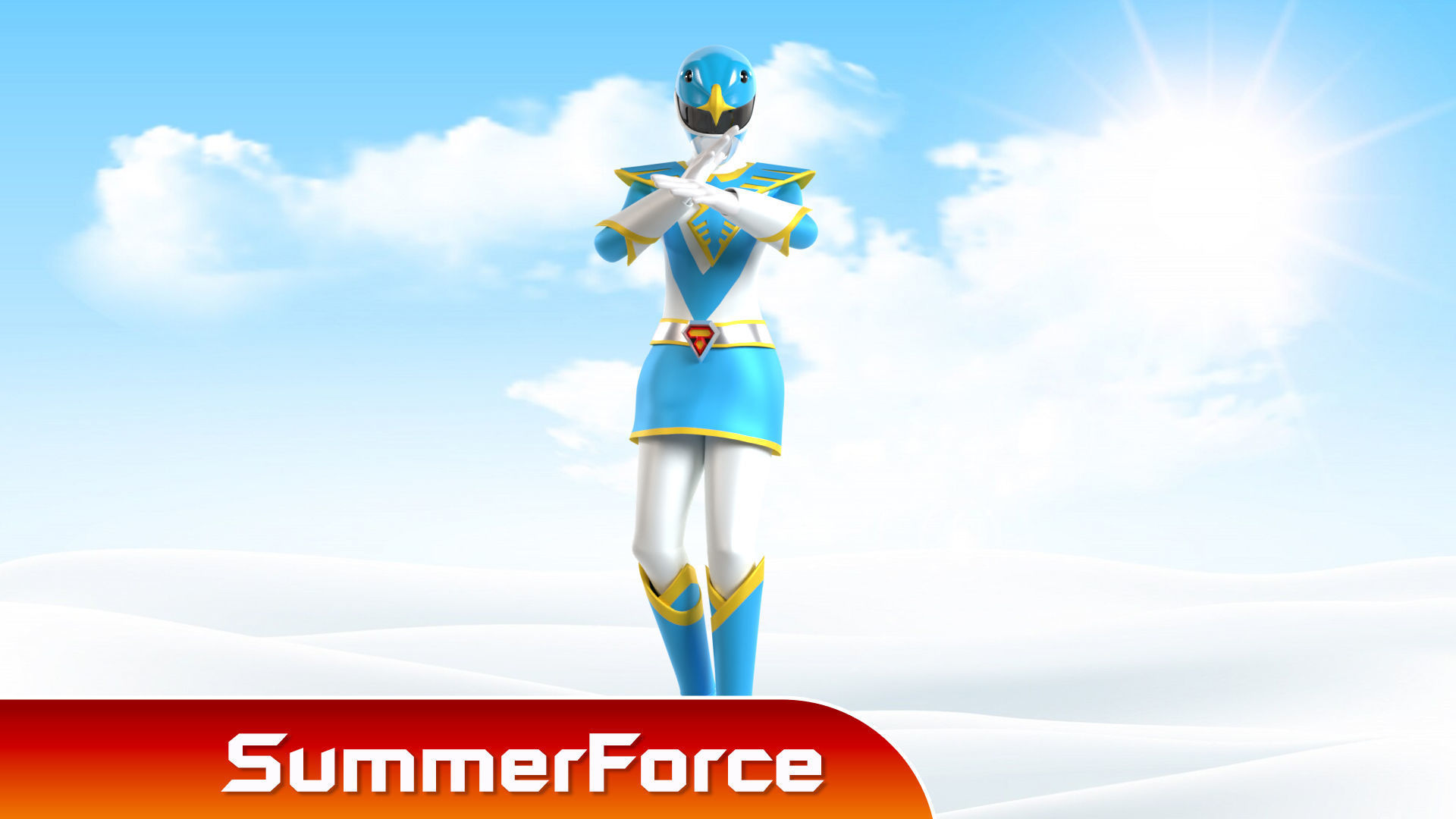 Blue Swallow - Chojin Sentai Jetman 3D model_2