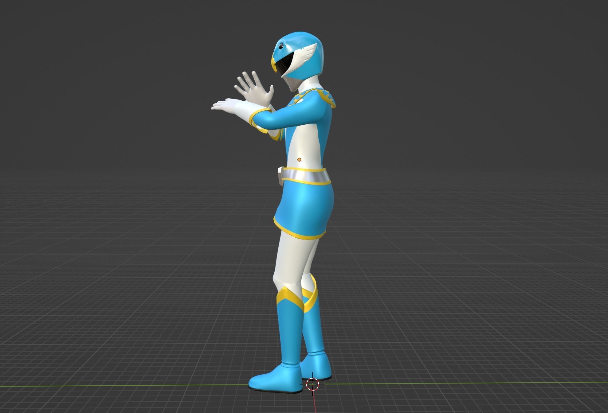 Blue Swallow - Chojin Sentai Jetman 3D model_10