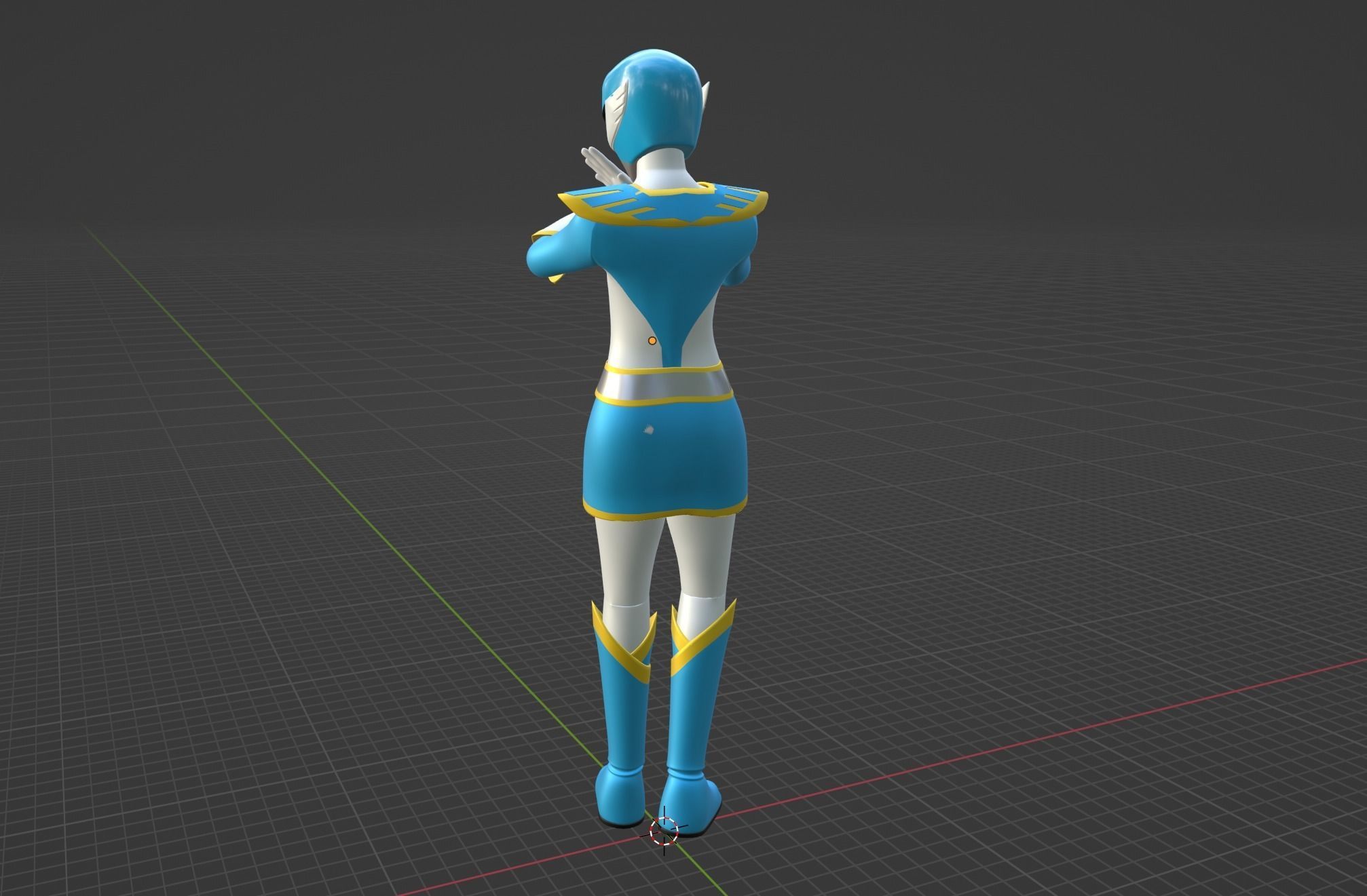 Blue Swallow - Chojin Sentai Jetman 3D model_11