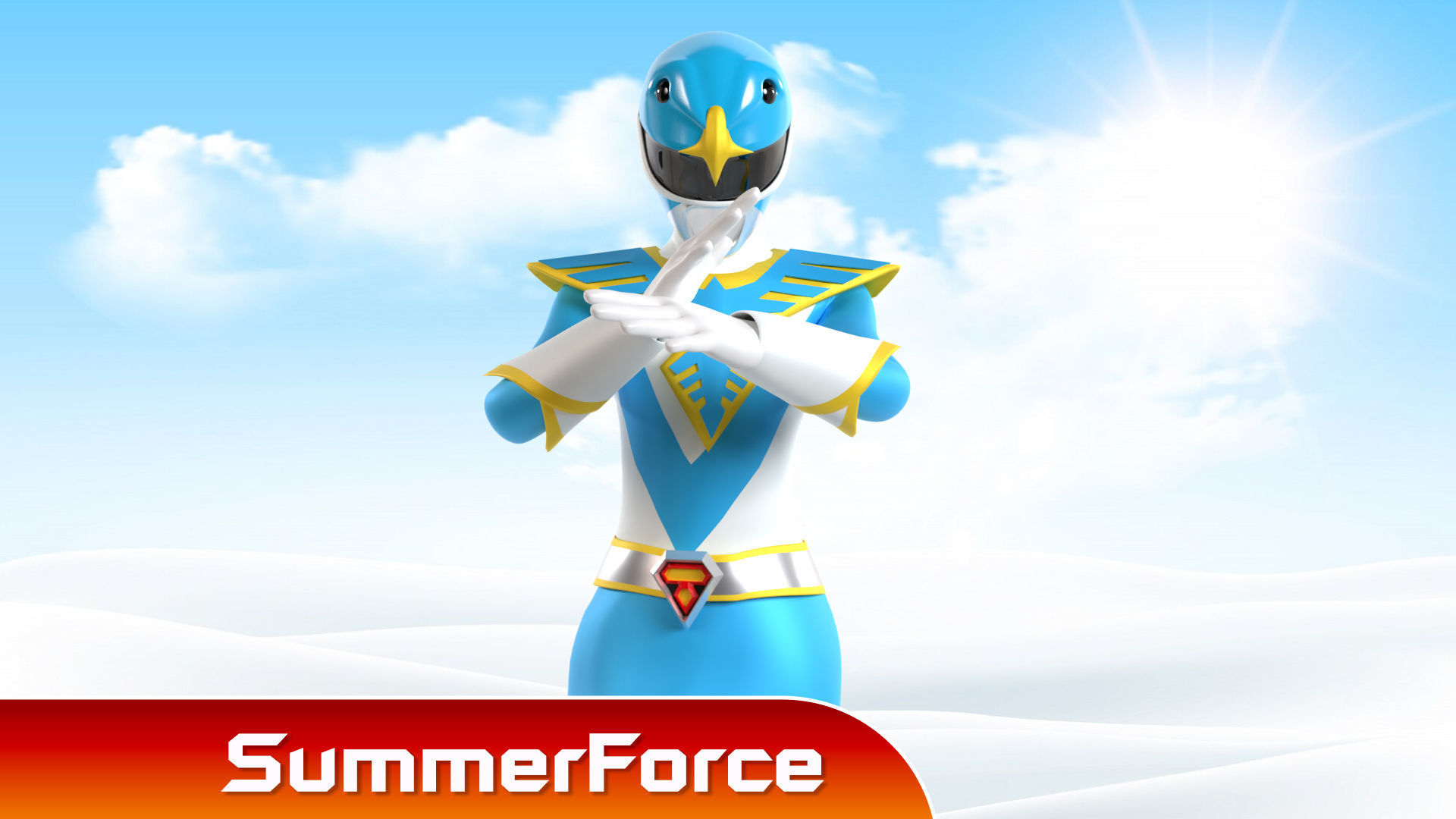 Blue Swallow - Chojin Sentai Jetman 3D model_1