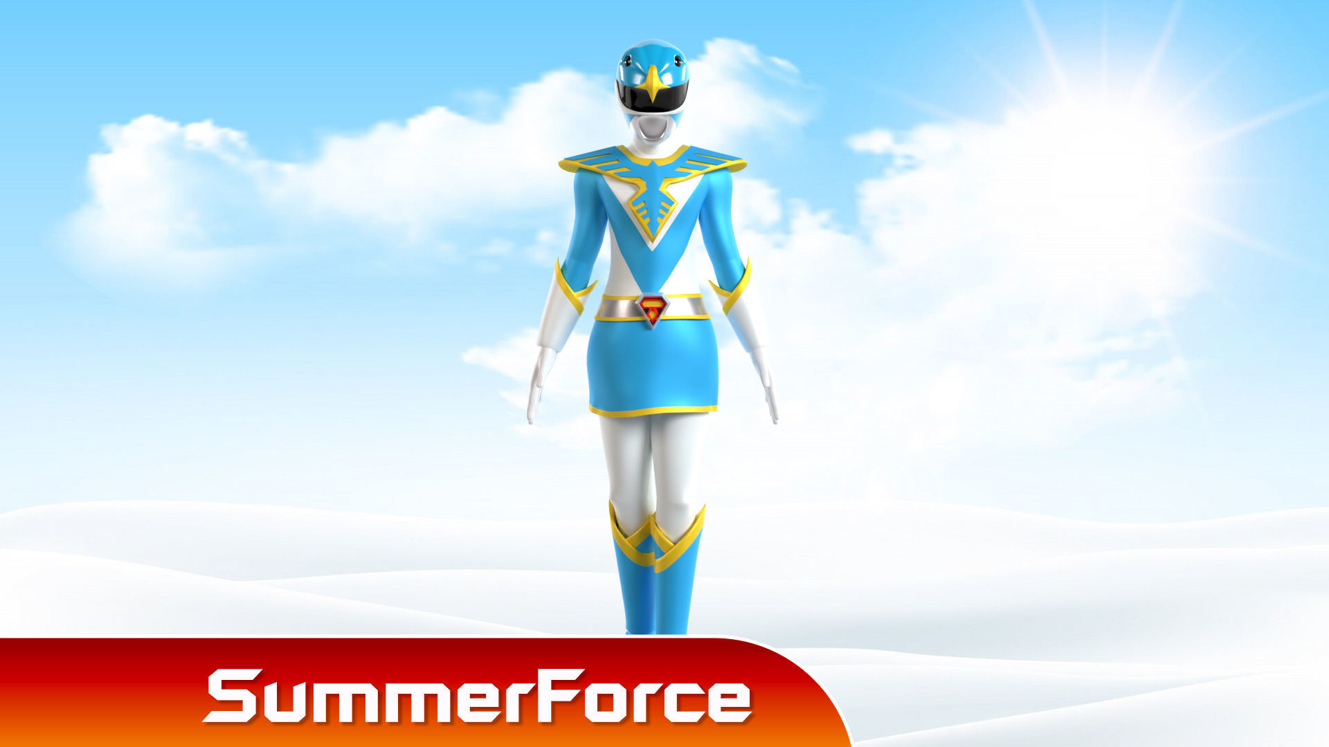 Blue Swallow - Chojin Sentai Jetman 3D model_3