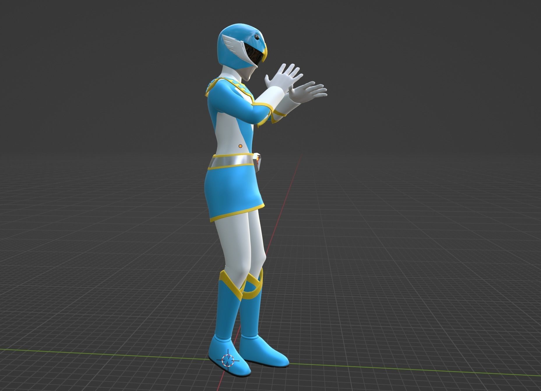 Blue Swallow - Chojin Sentai Jetman 3D model_12