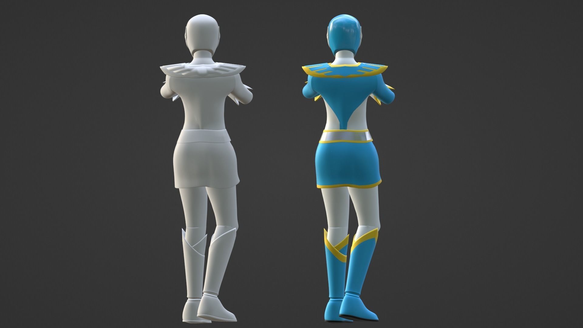 Blue Swallow - Chojin Sentai Jetman 3D model_22