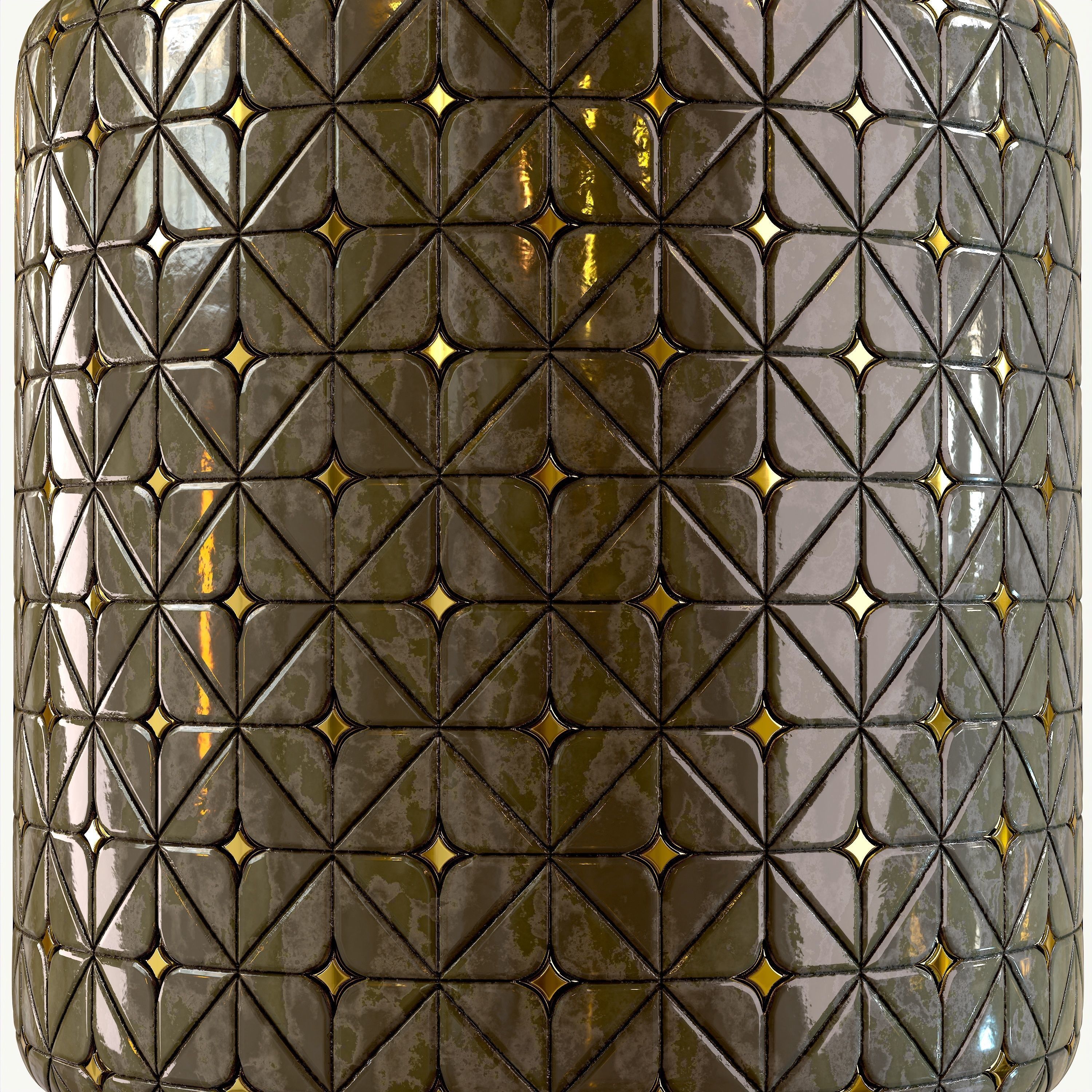 steel and marble tile PBR texture 007 Texture_4