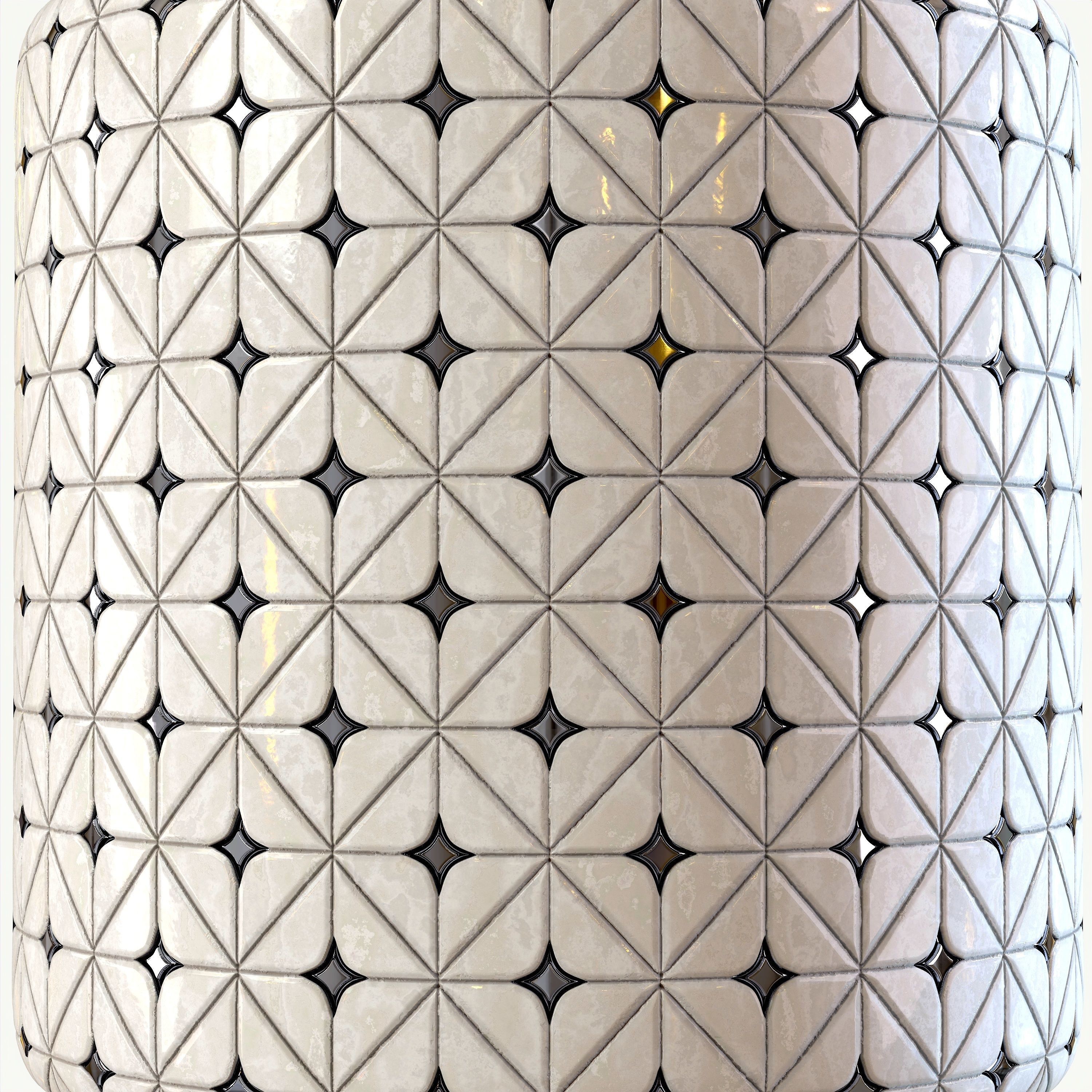 steel and marble tile PBR texture 007 Texture_11