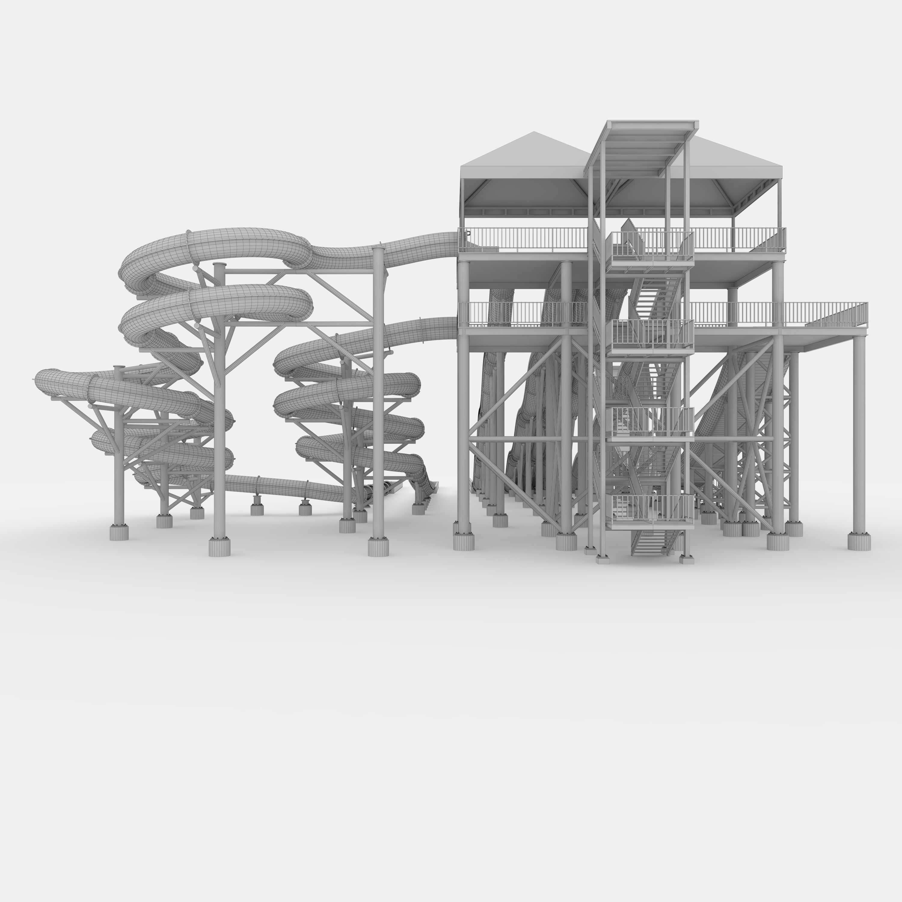 Waterpark Slide 12 3D model_13