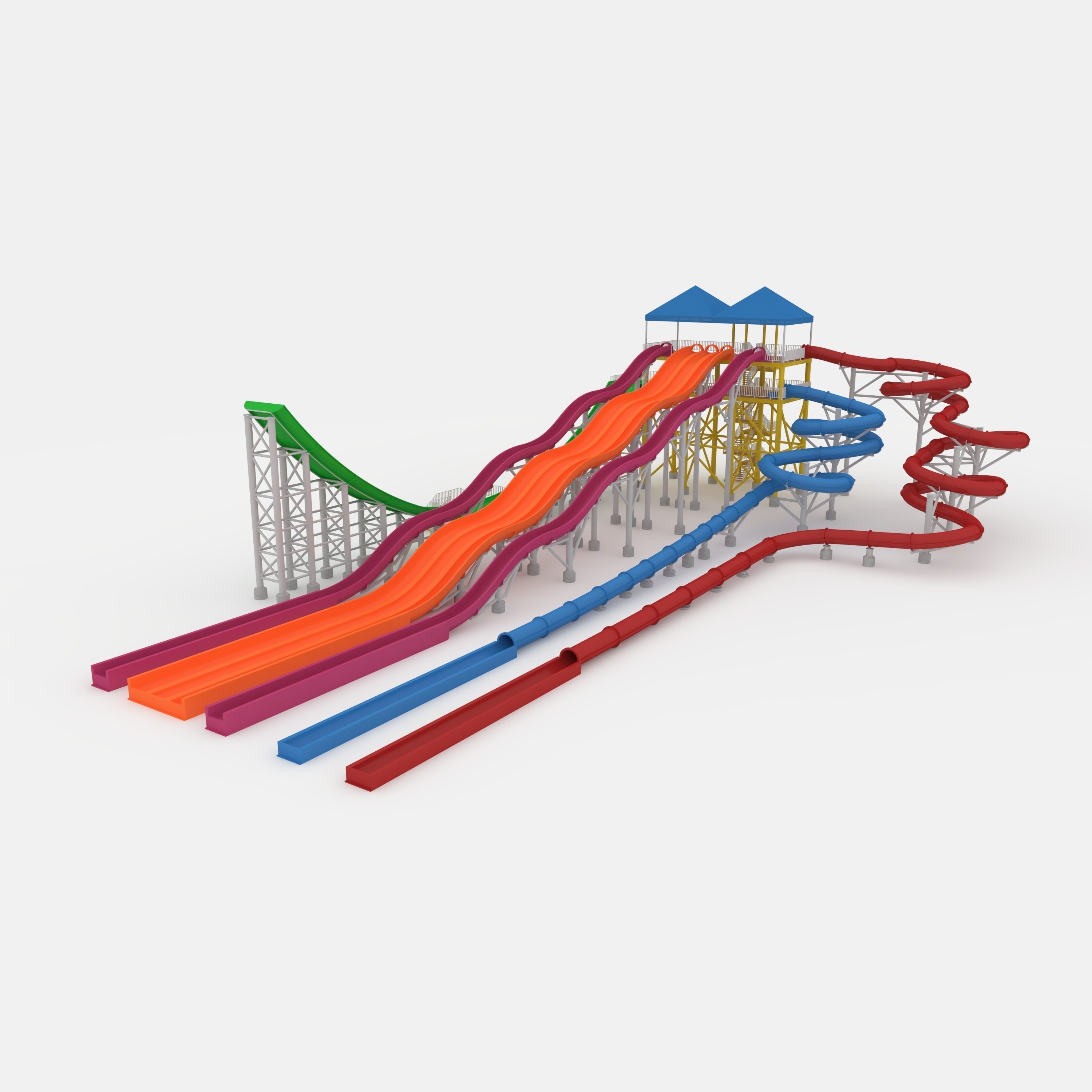 Waterpark Slide 12 3D model_20