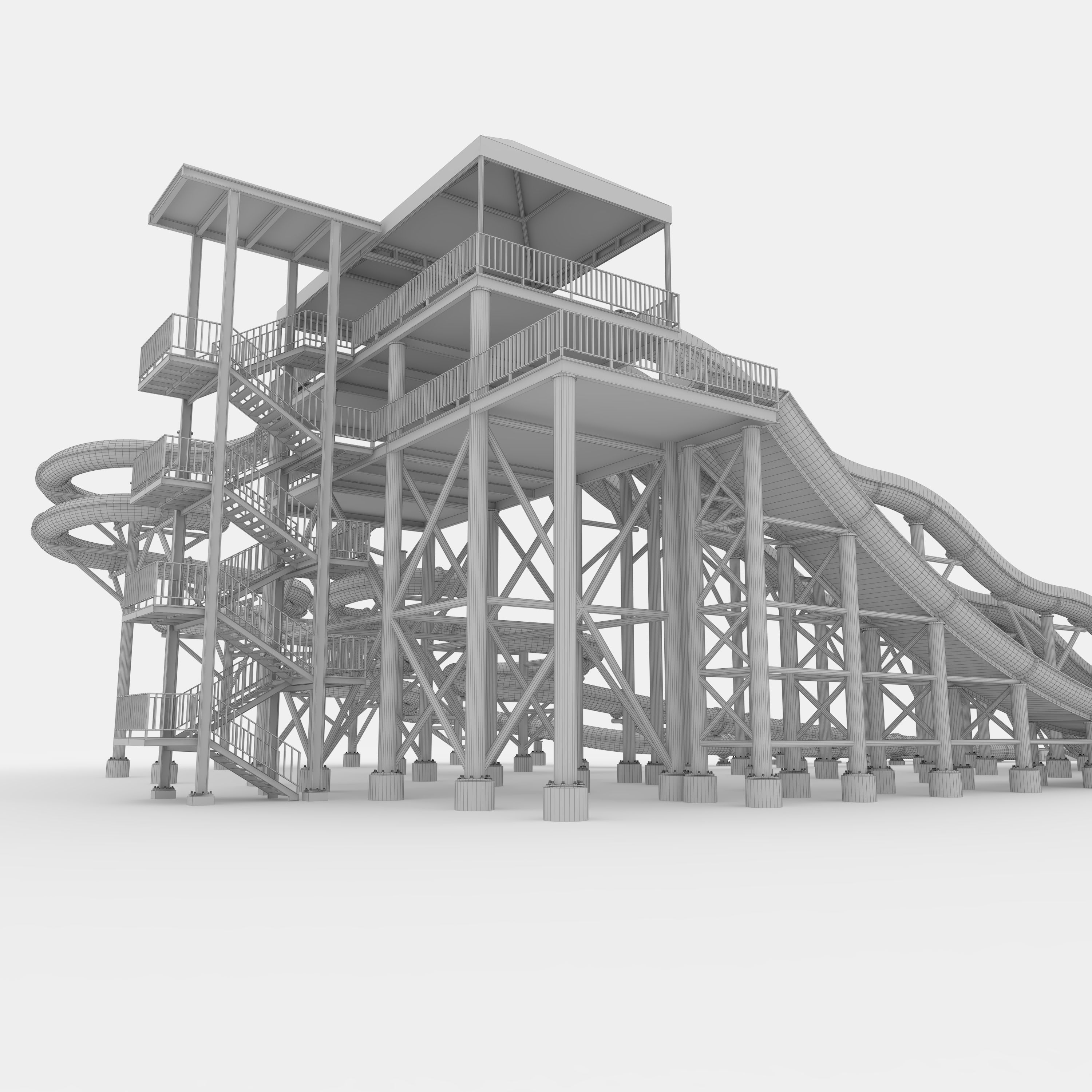 Waterpark Slide 12 3D model_35