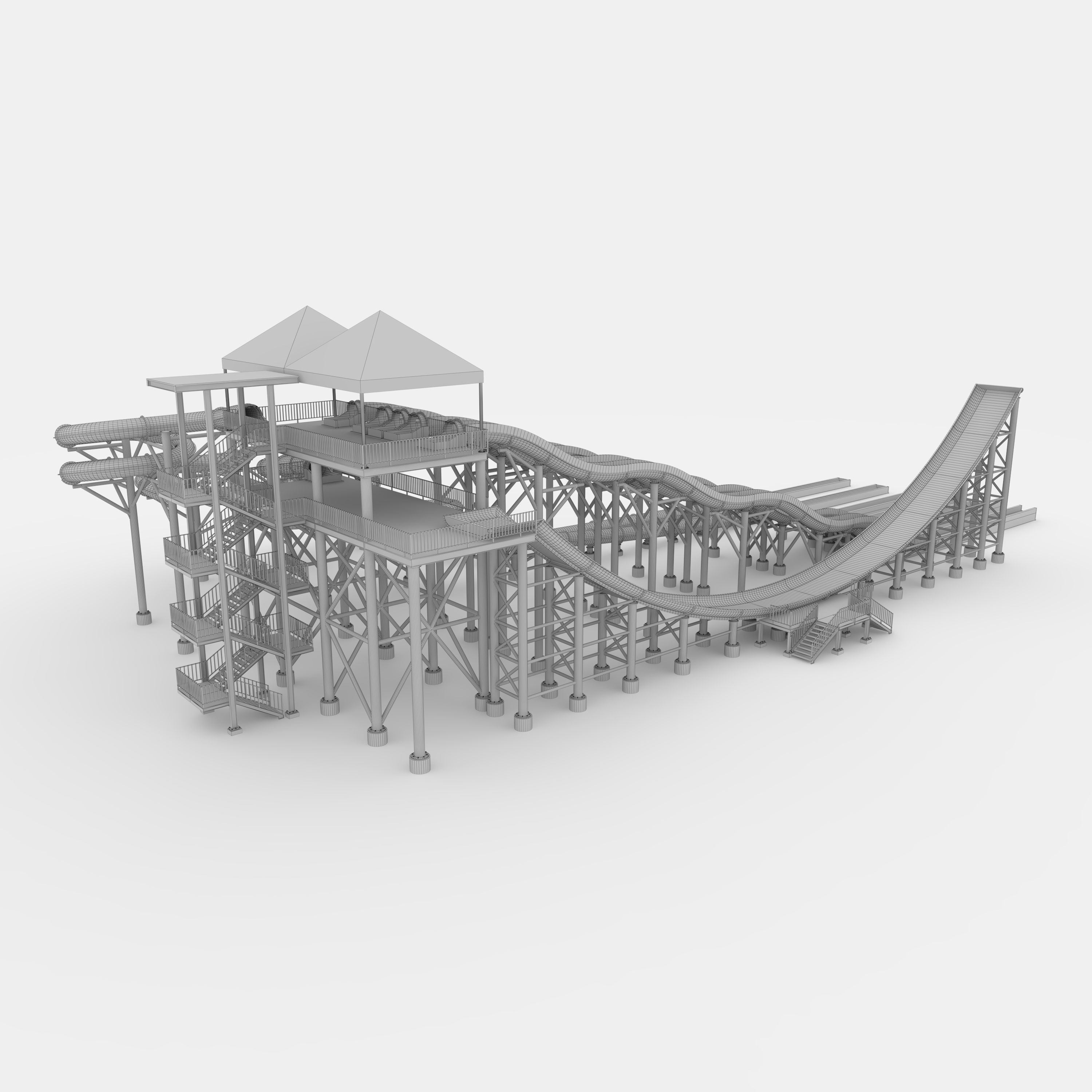 Waterpark Slide 12 3D model_29