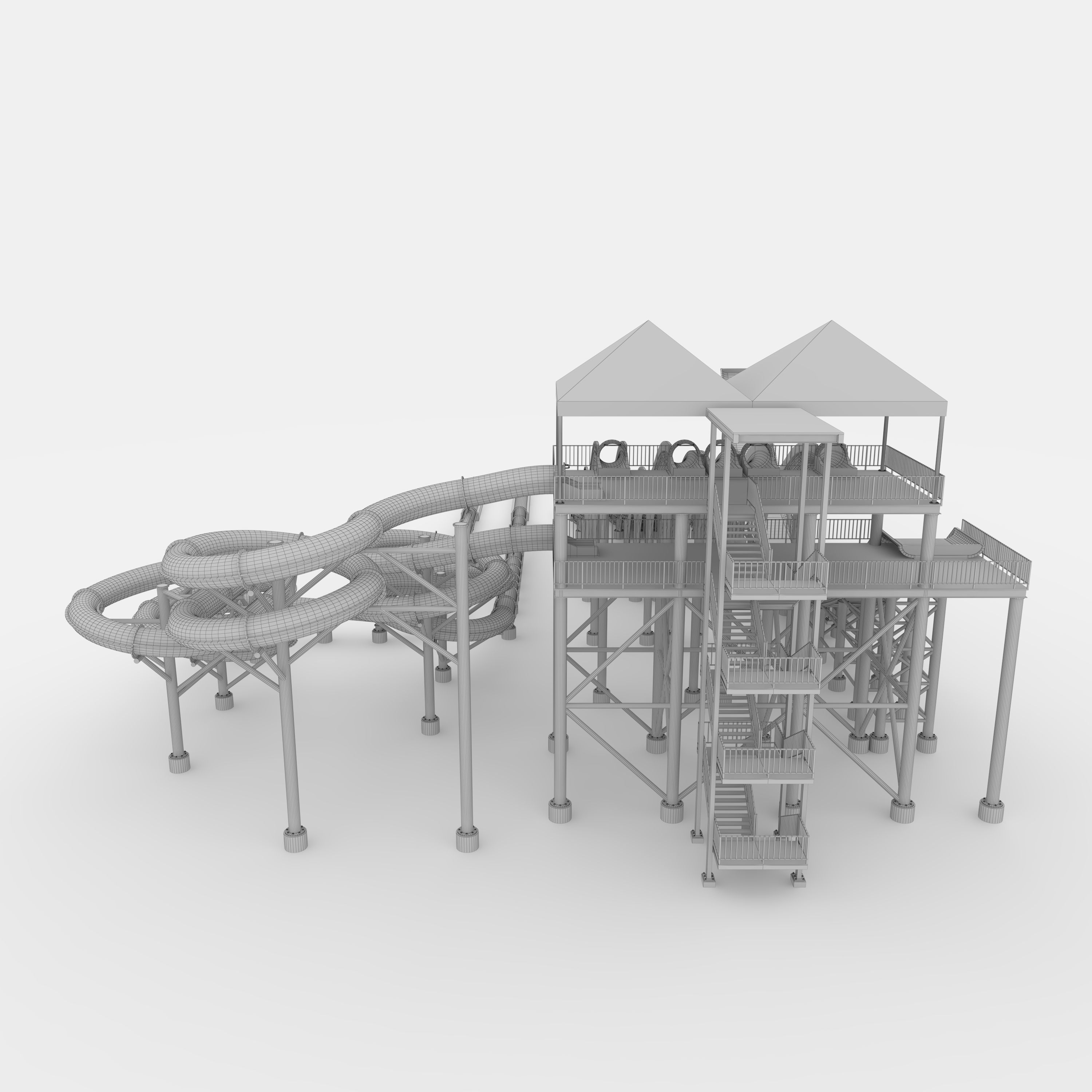 Waterpark Slide 12 3D model_27