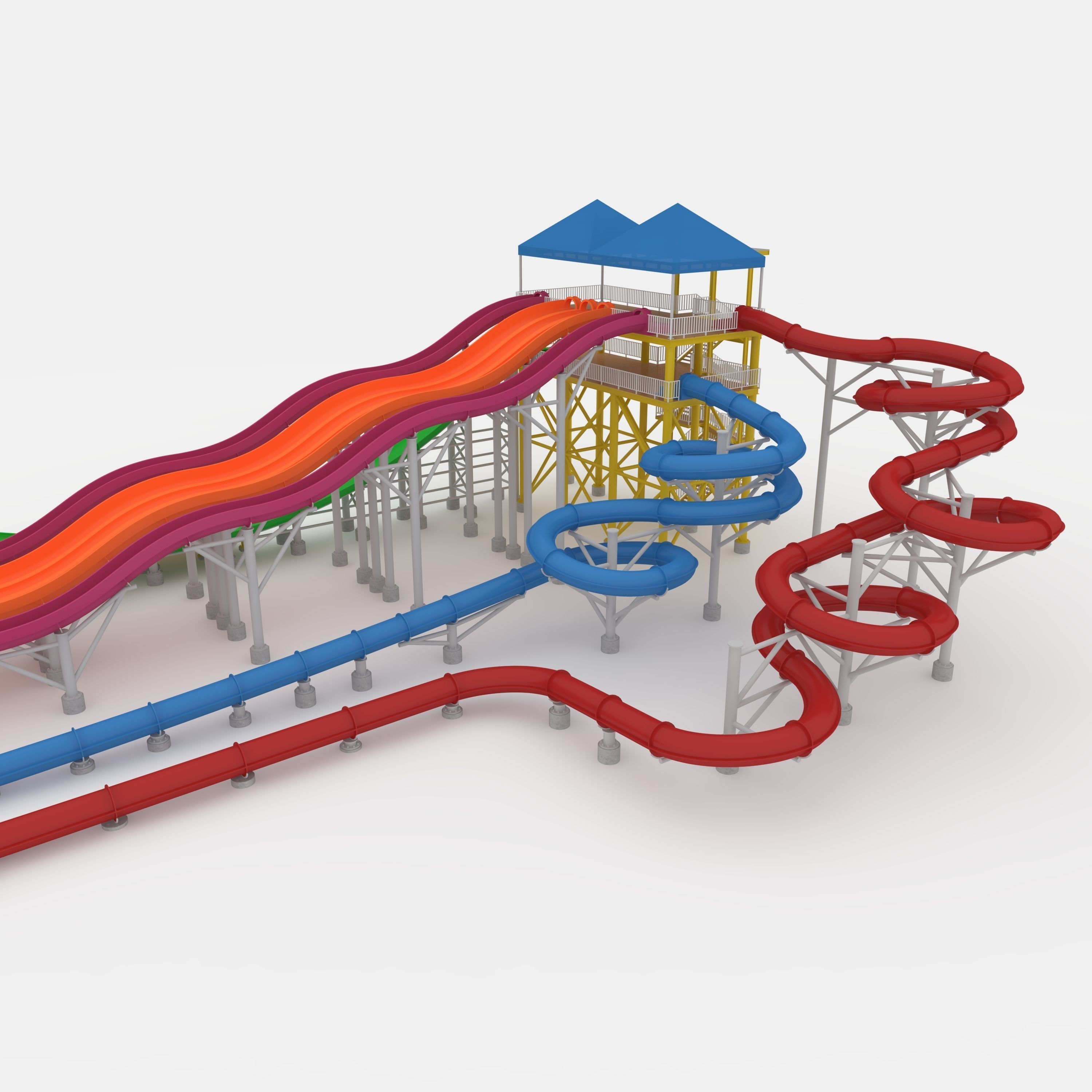 Waterpark Slide 12 3D model_38