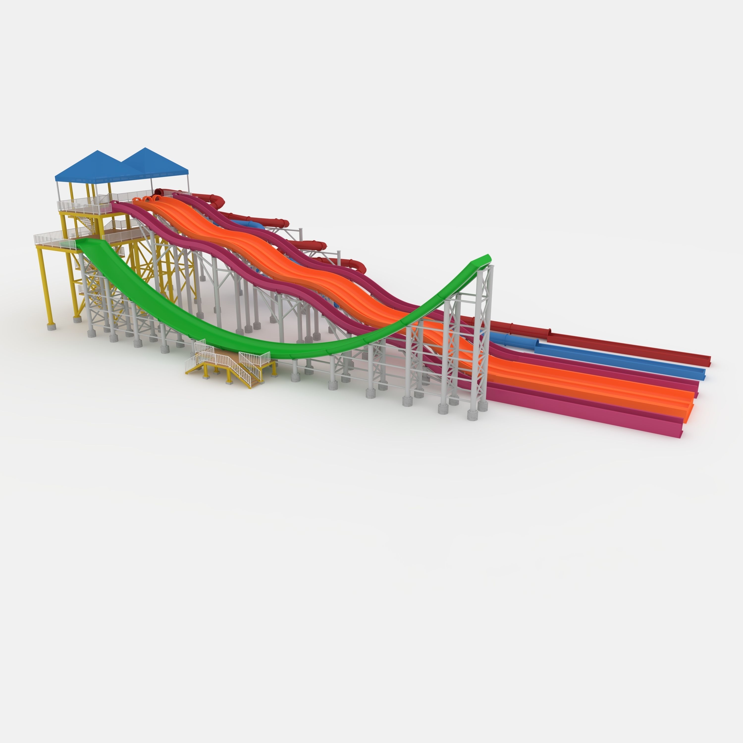 Waterpark Slide 12 3D model_30