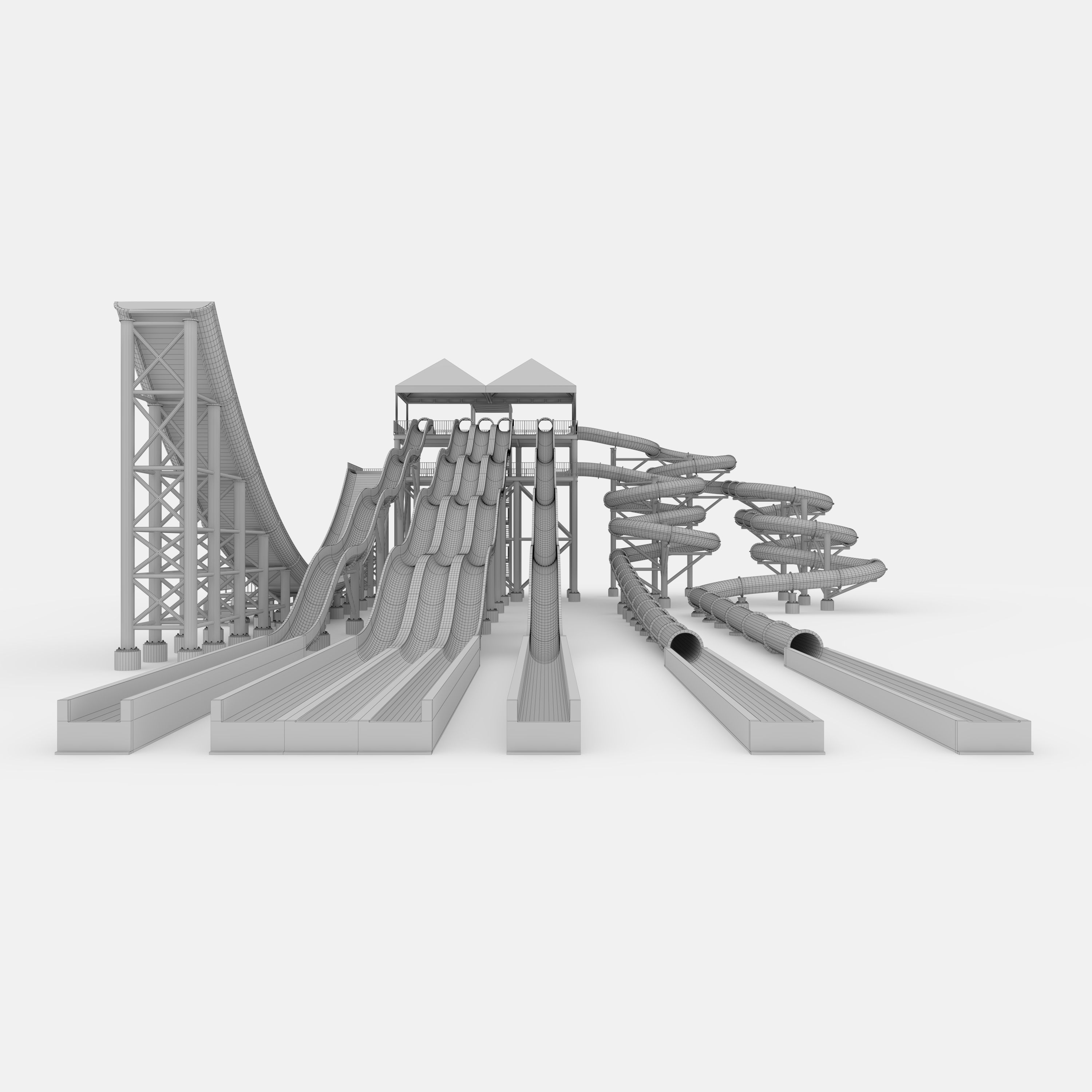 Waterpark Slide 12 3D model_5