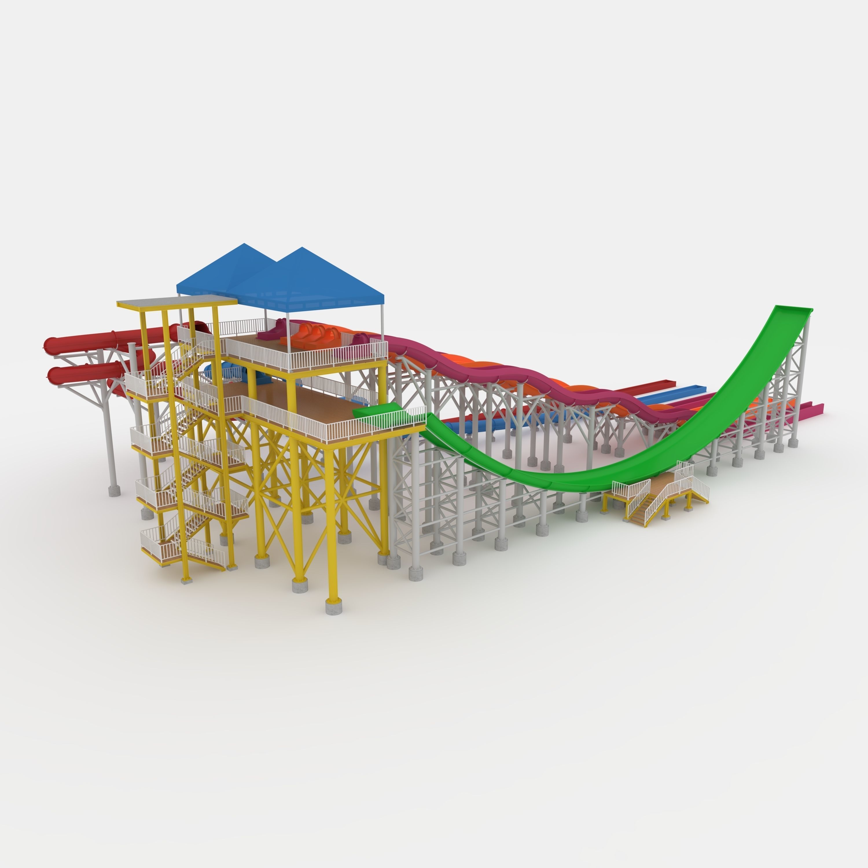 Waterpark Slide 12 3D model_28