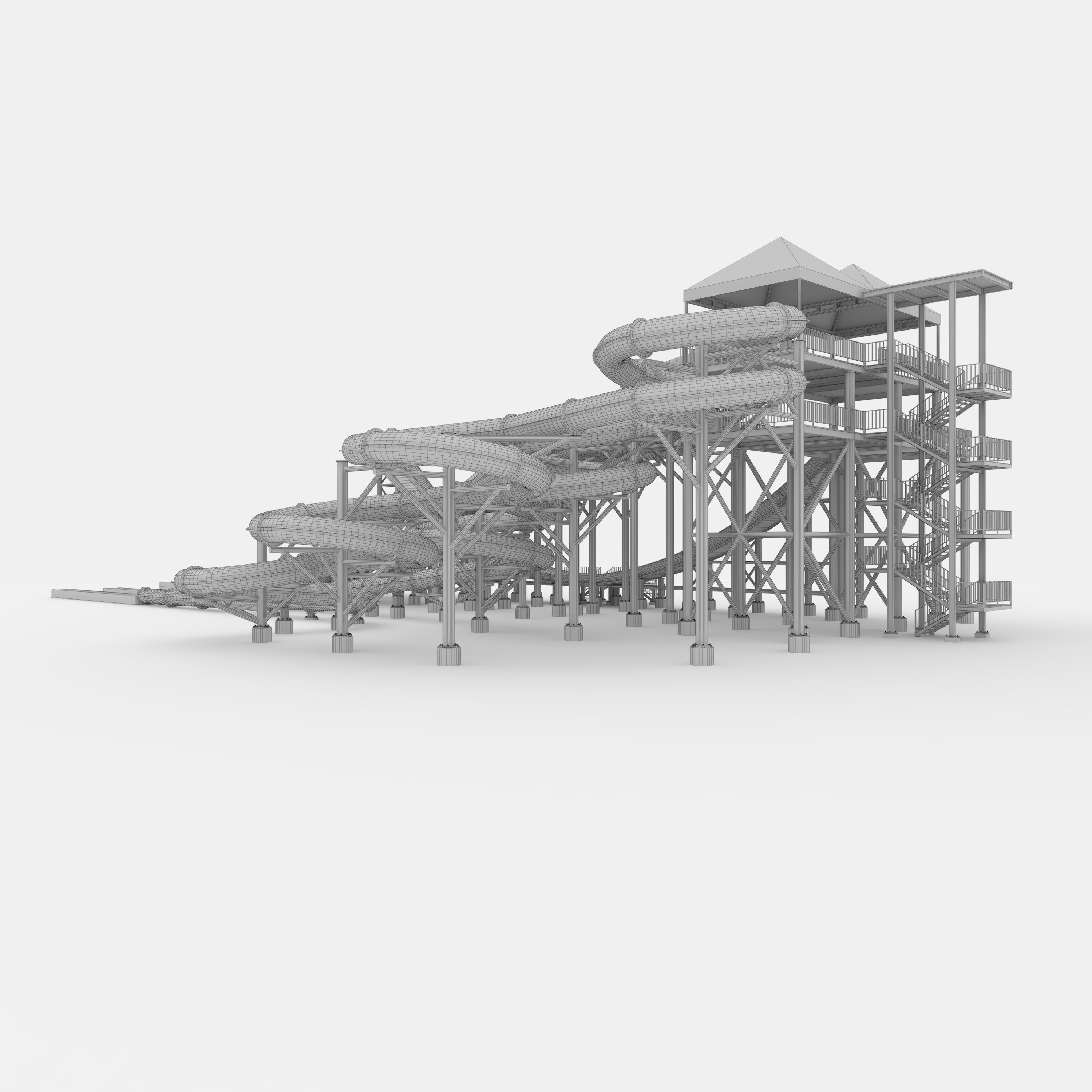 Waterpark Slide 12 3D model_11