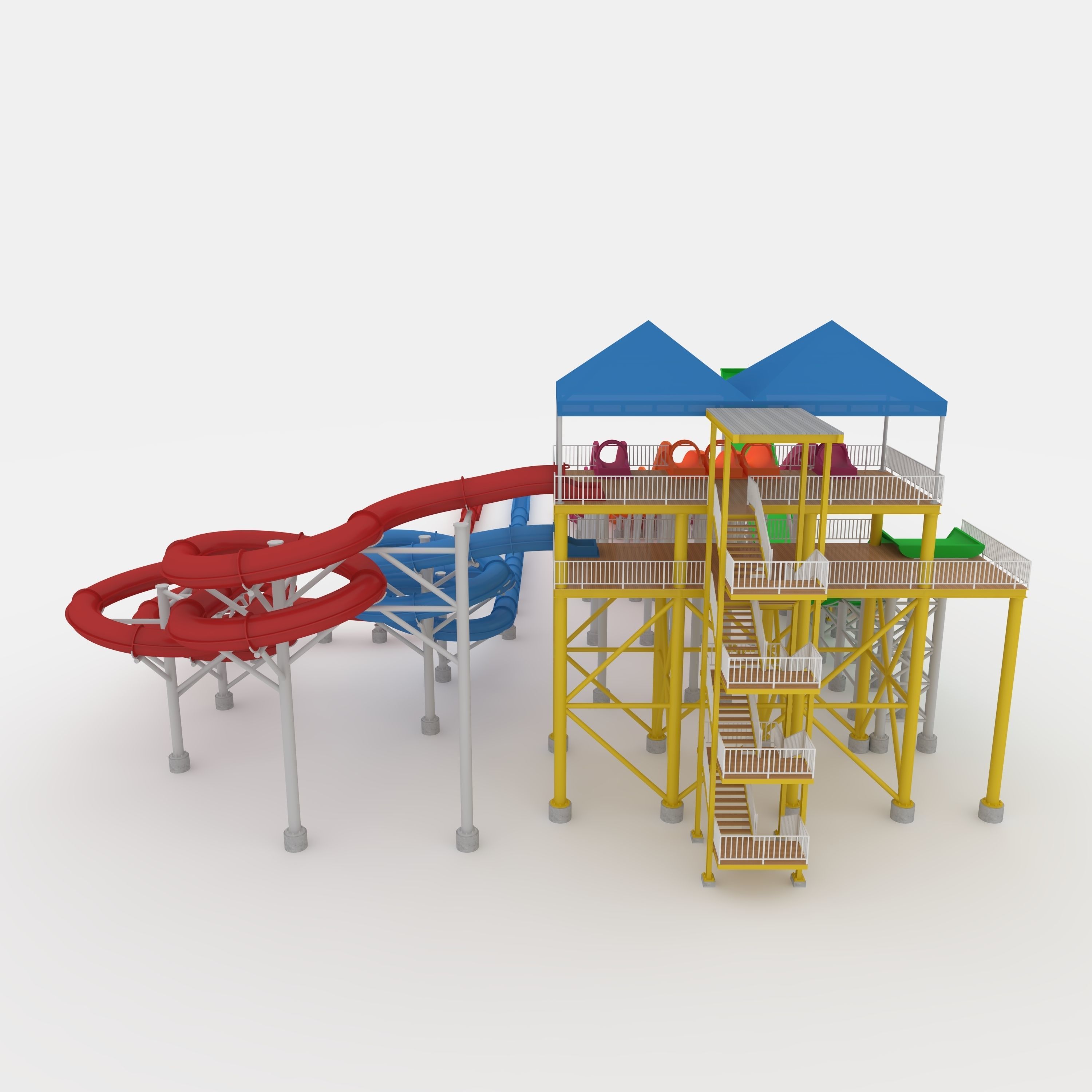Waterpark Slide 12 3D model_26