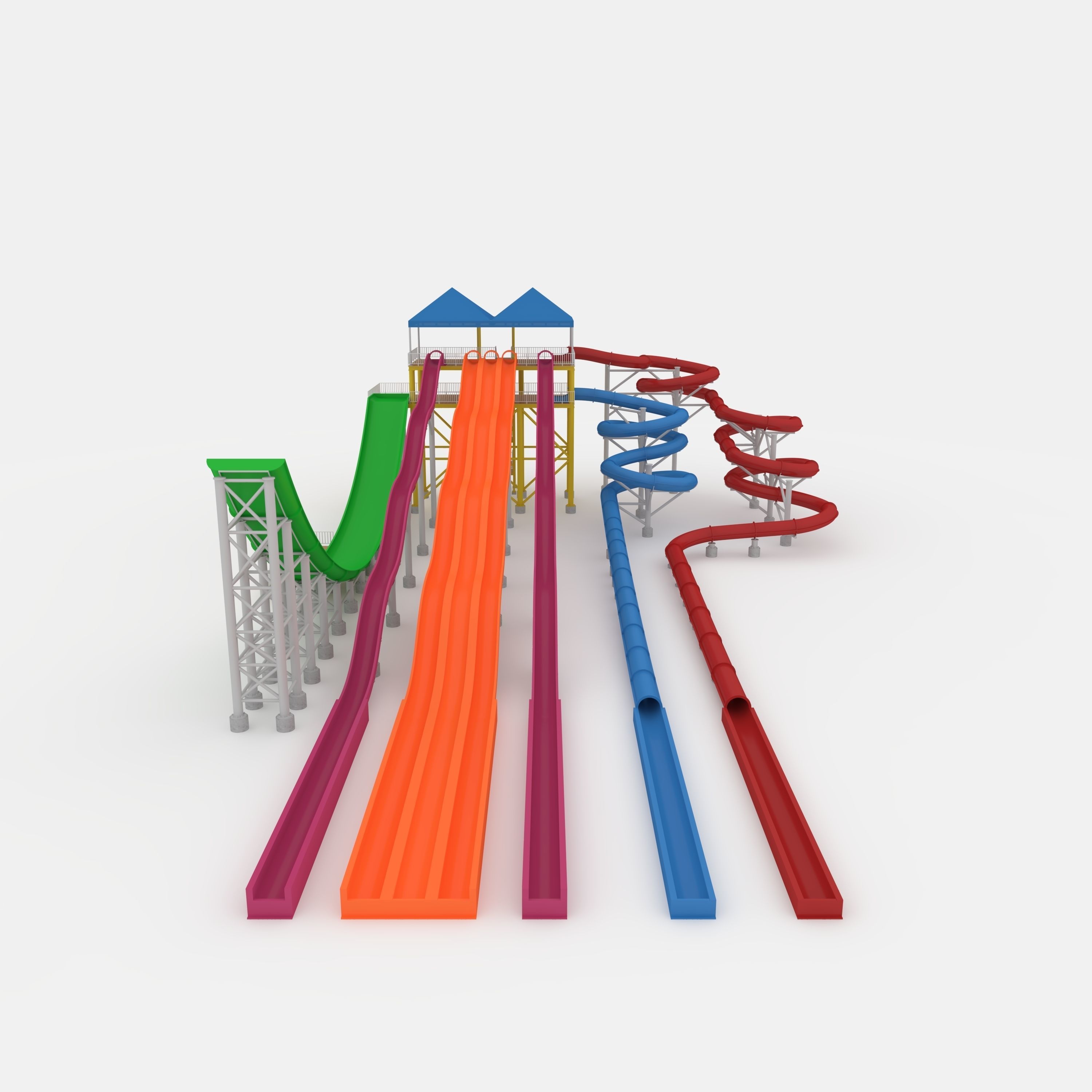 Waterpark Slide 12 3D model_18