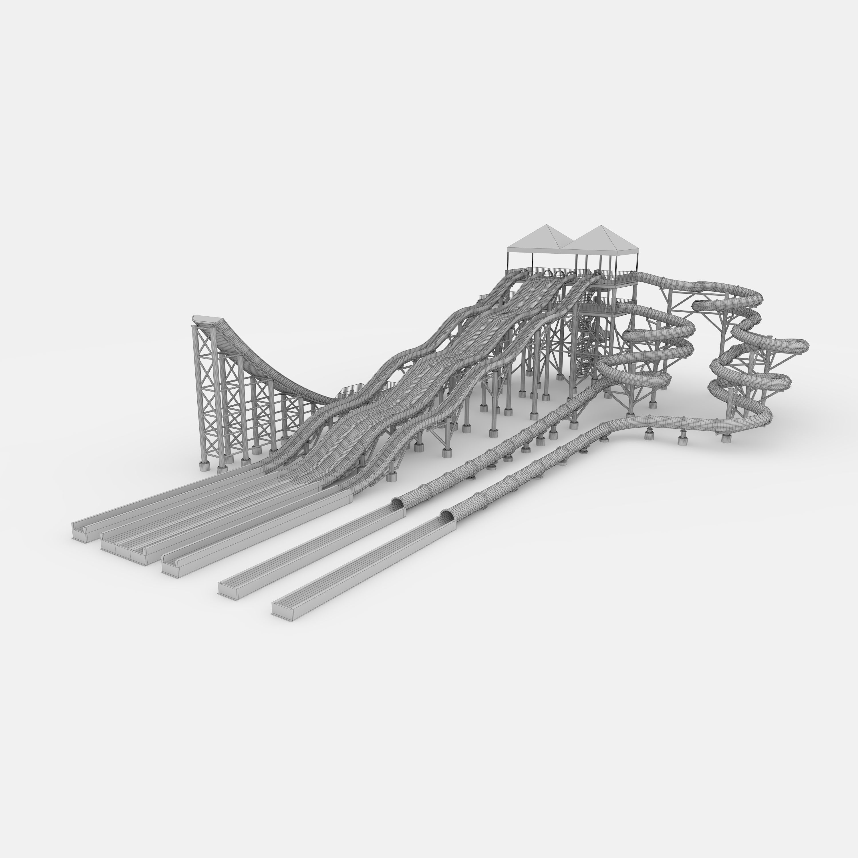 Waterpark Slide 12 3D model_21