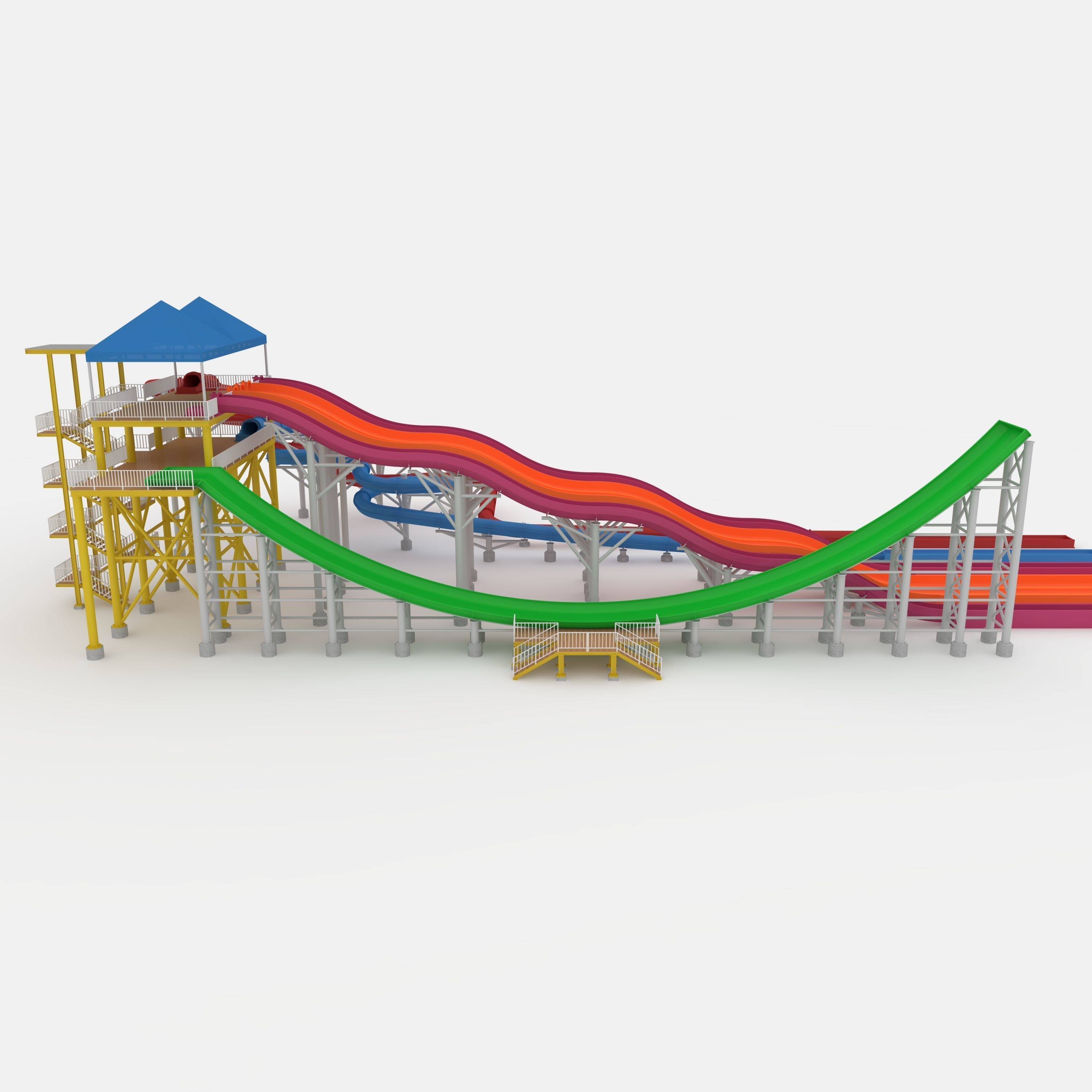 Waterpark Slide 12 3D model_40