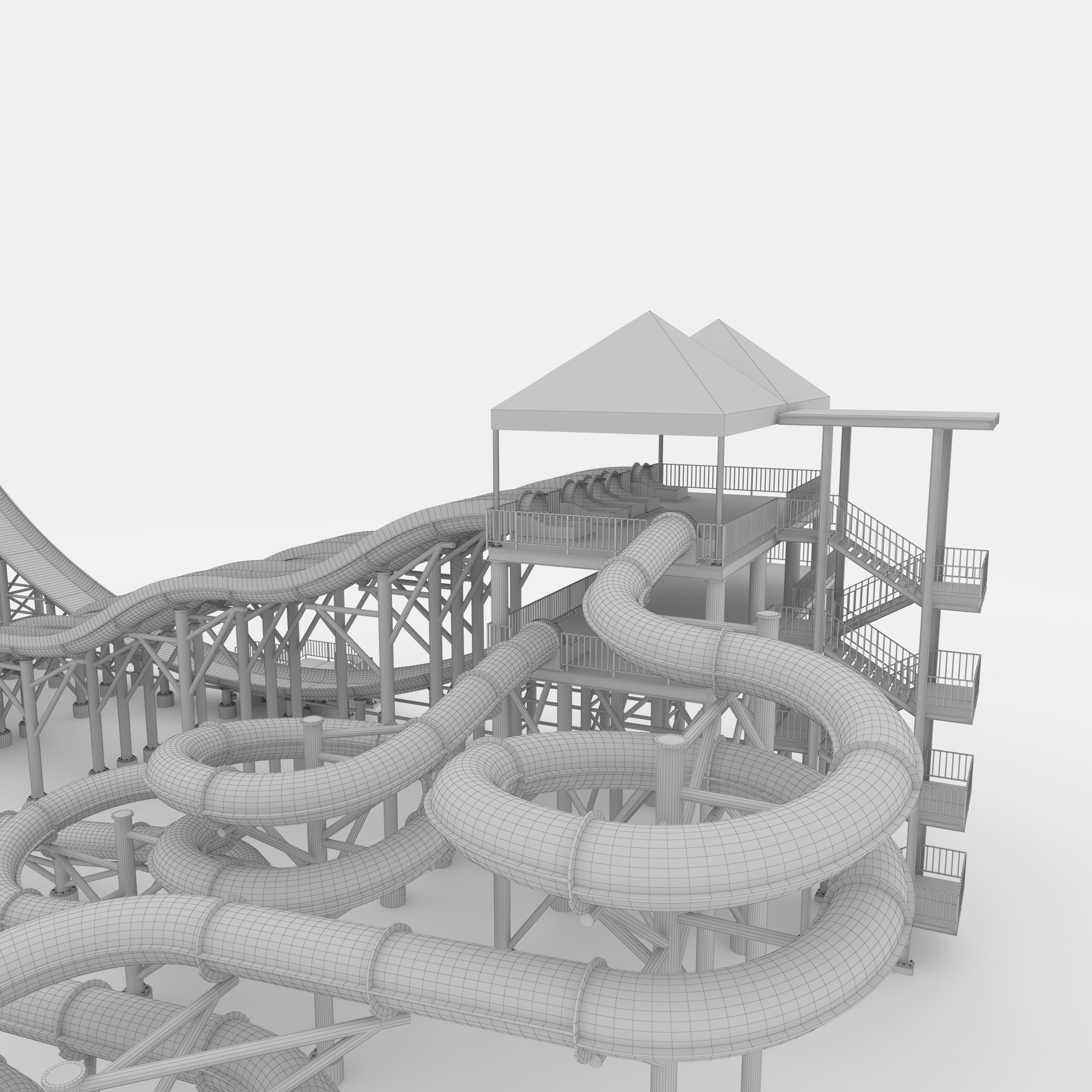 Waterpark Slide 12 3D model_43