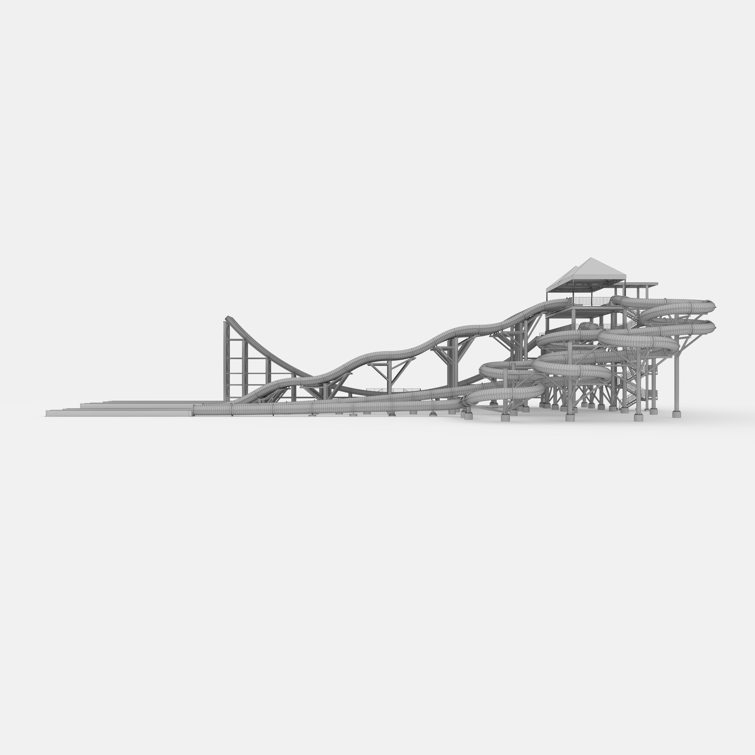 Waterpark Slide 12 3D model_9