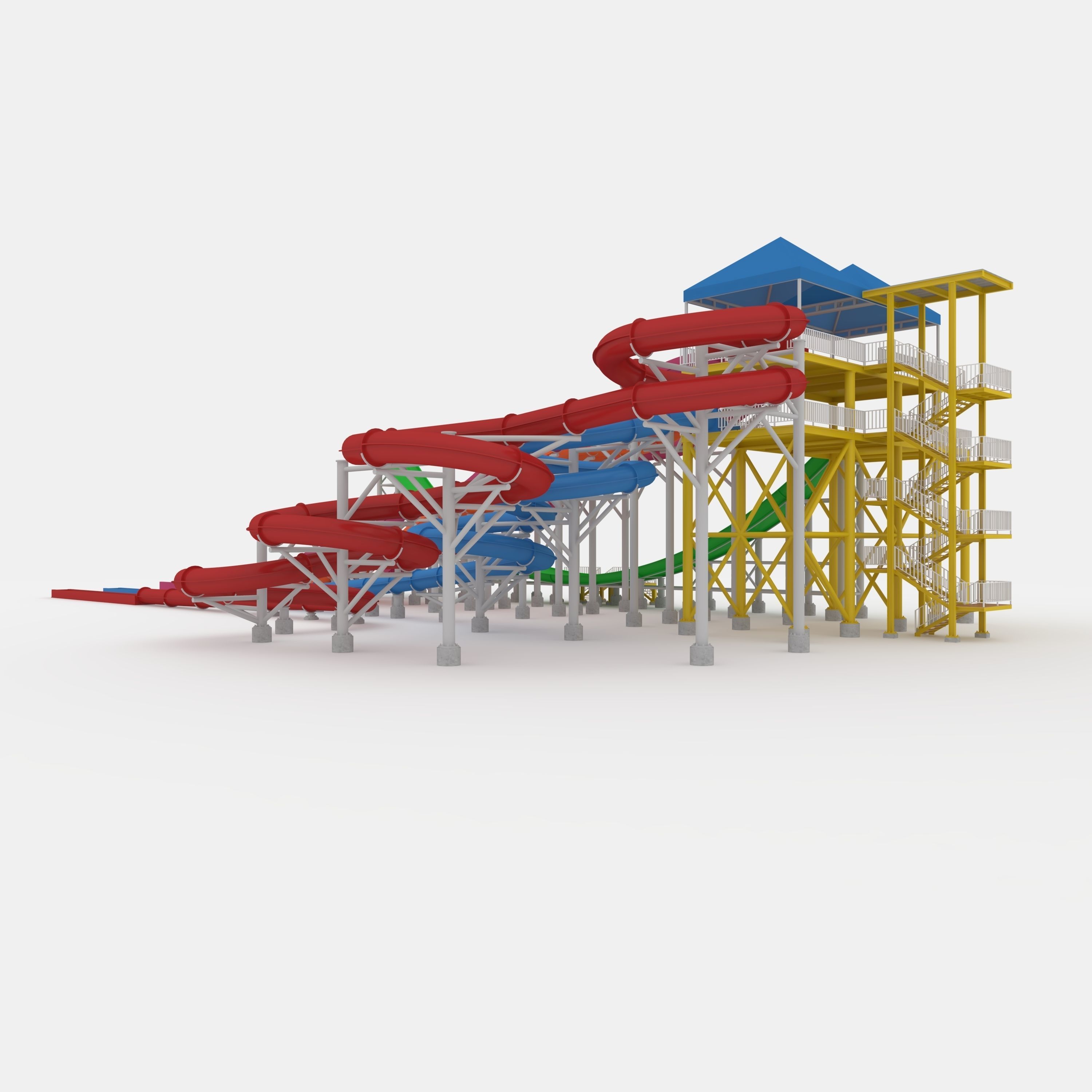Waterpark Slide 12 3D model_10