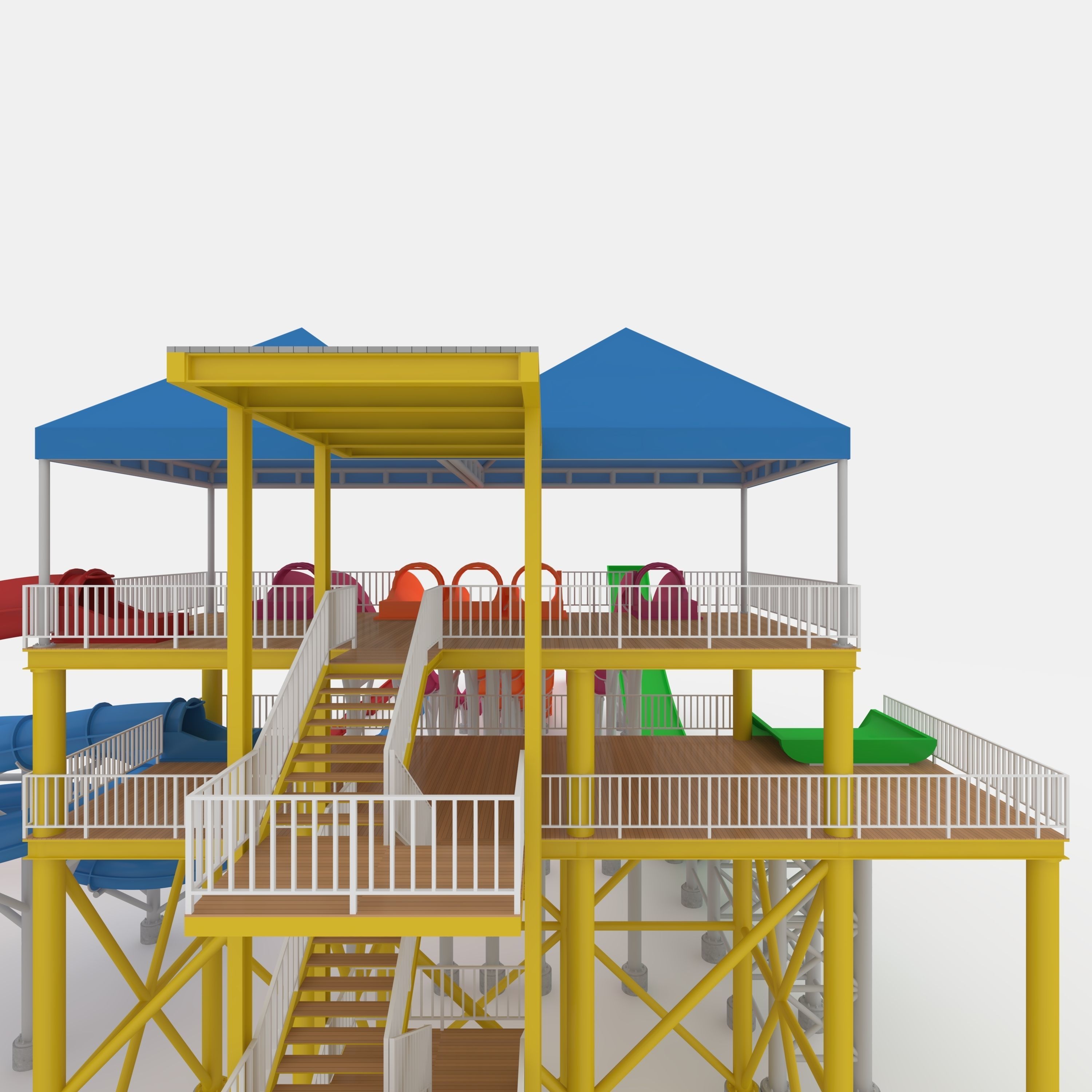 Waterpark Slide 12 3D model_46