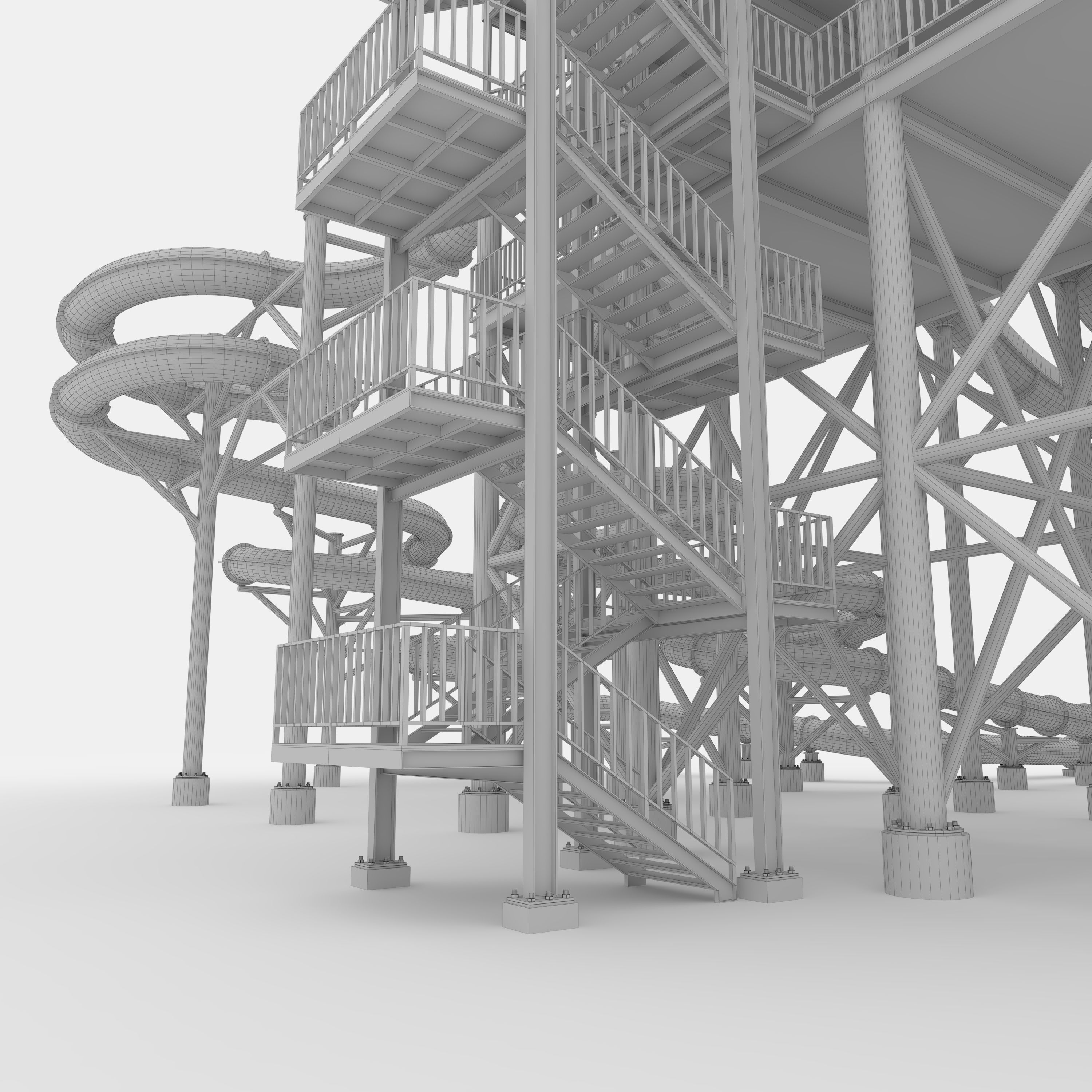 Waterpark Slide 12 3D model_37