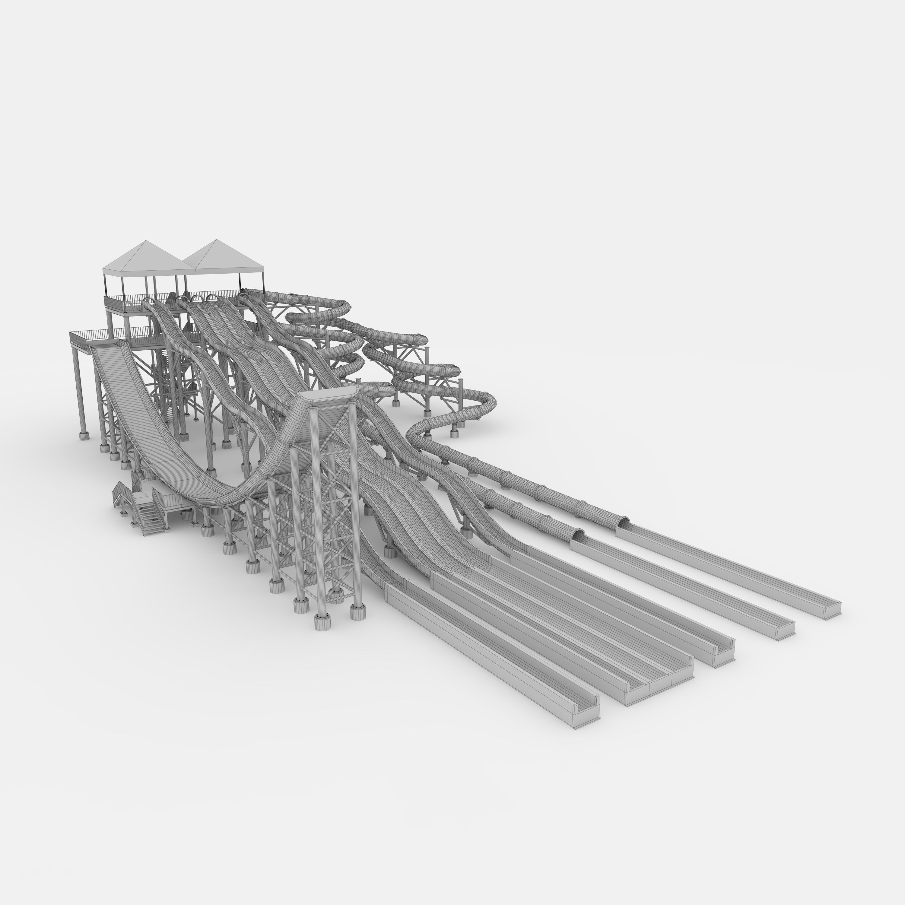 Waterpark Slide 12 3D model_1