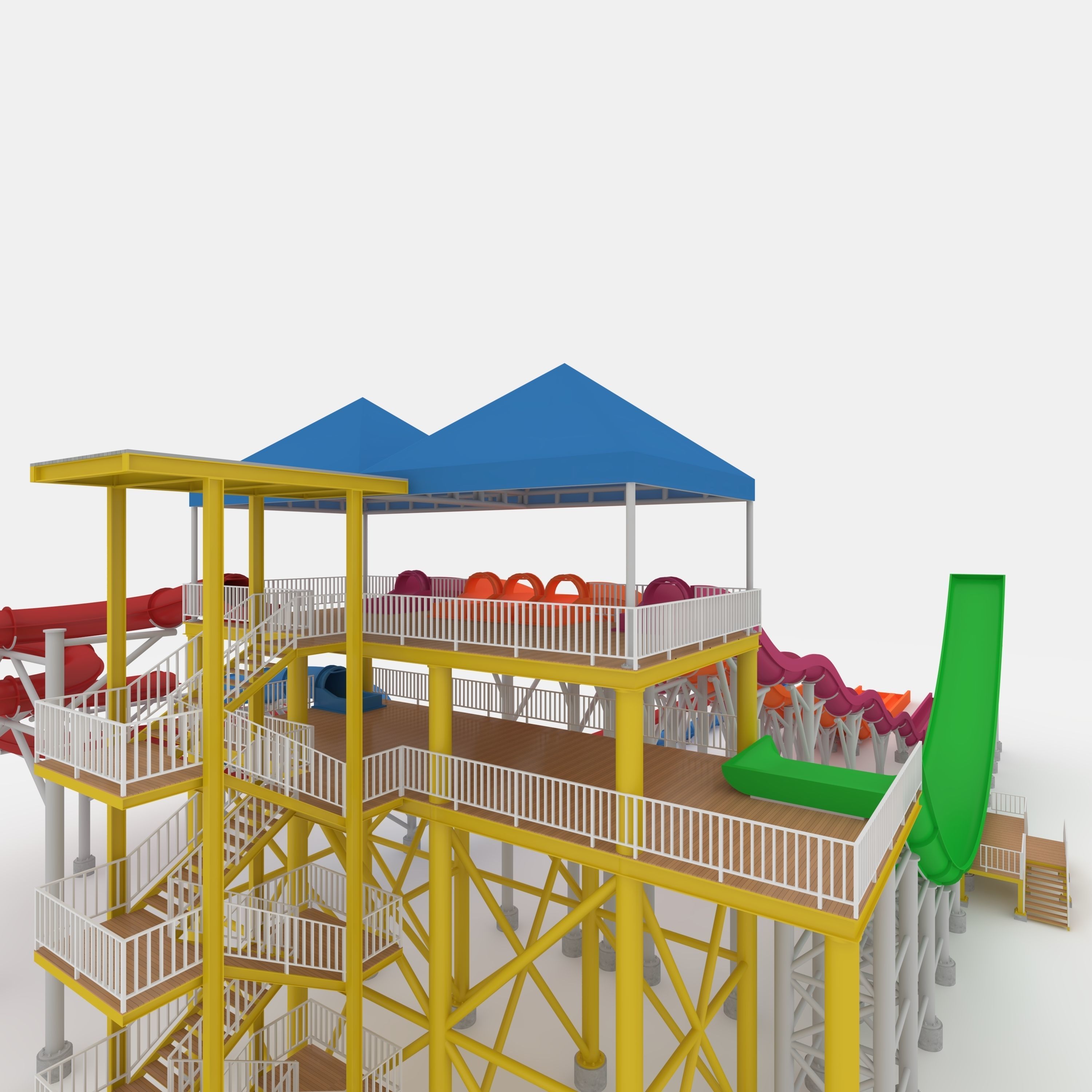 Waterpark Slide 12 3D model_44