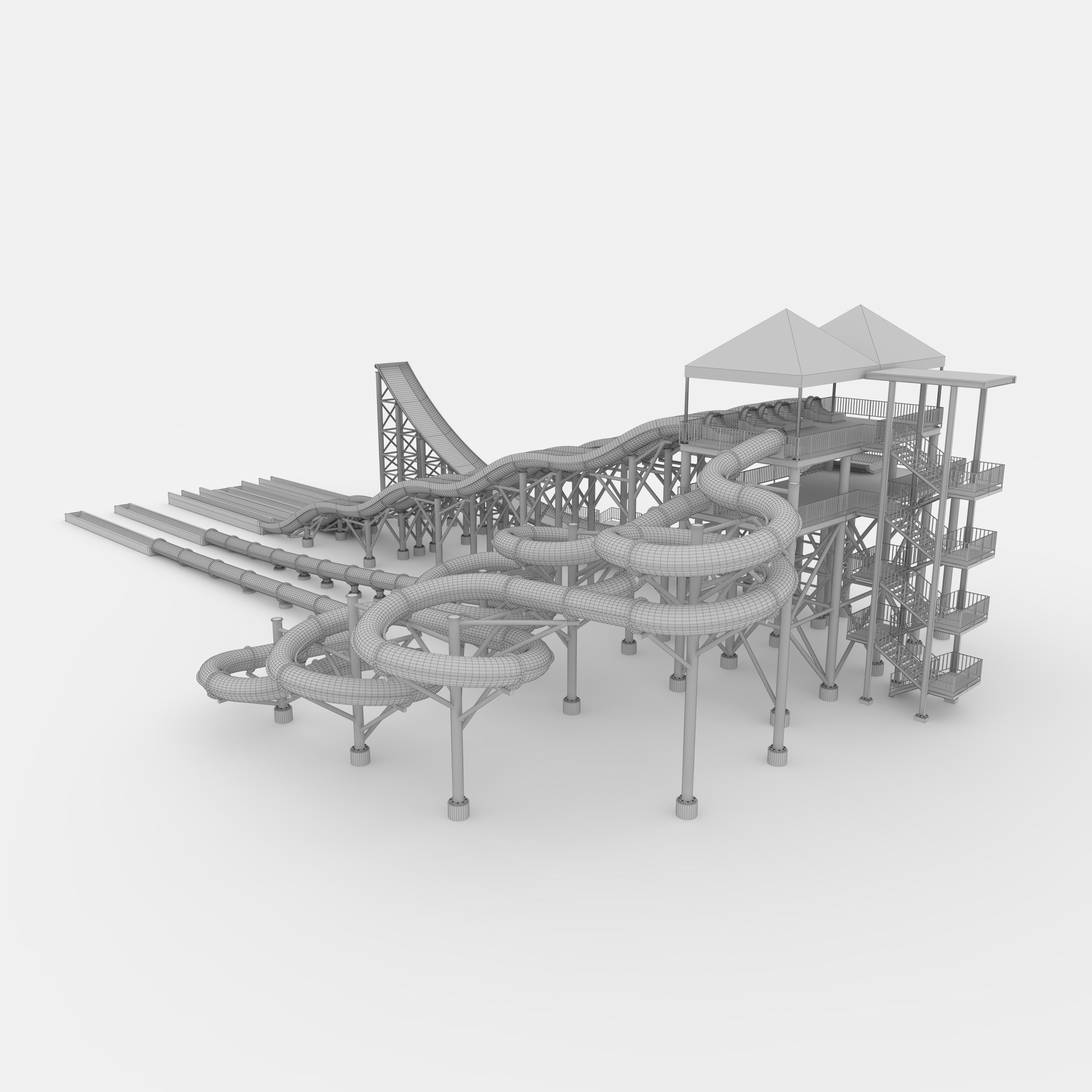 Waterpark Slide 12 3D model_25