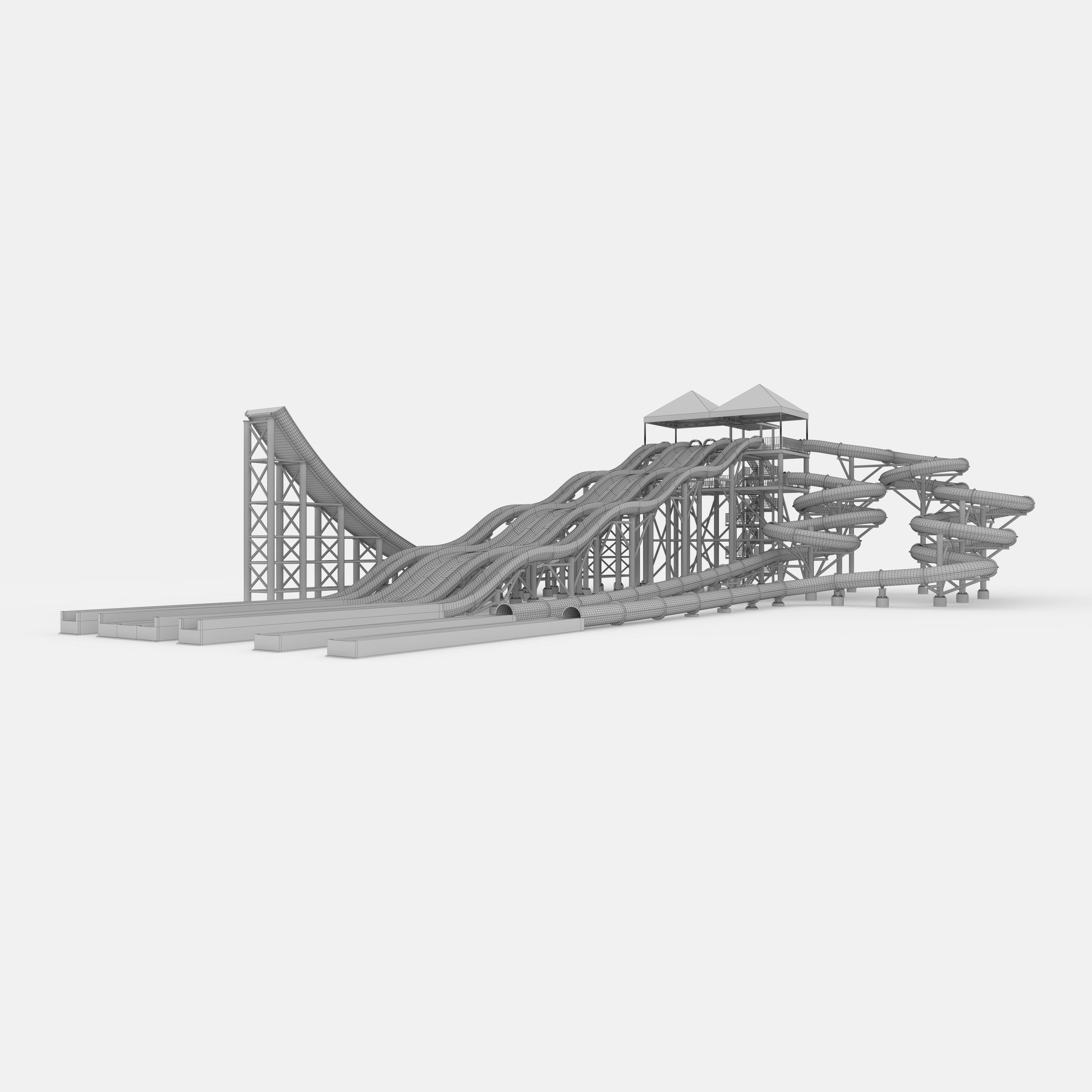 Waterpark Slide 12 3D model_7