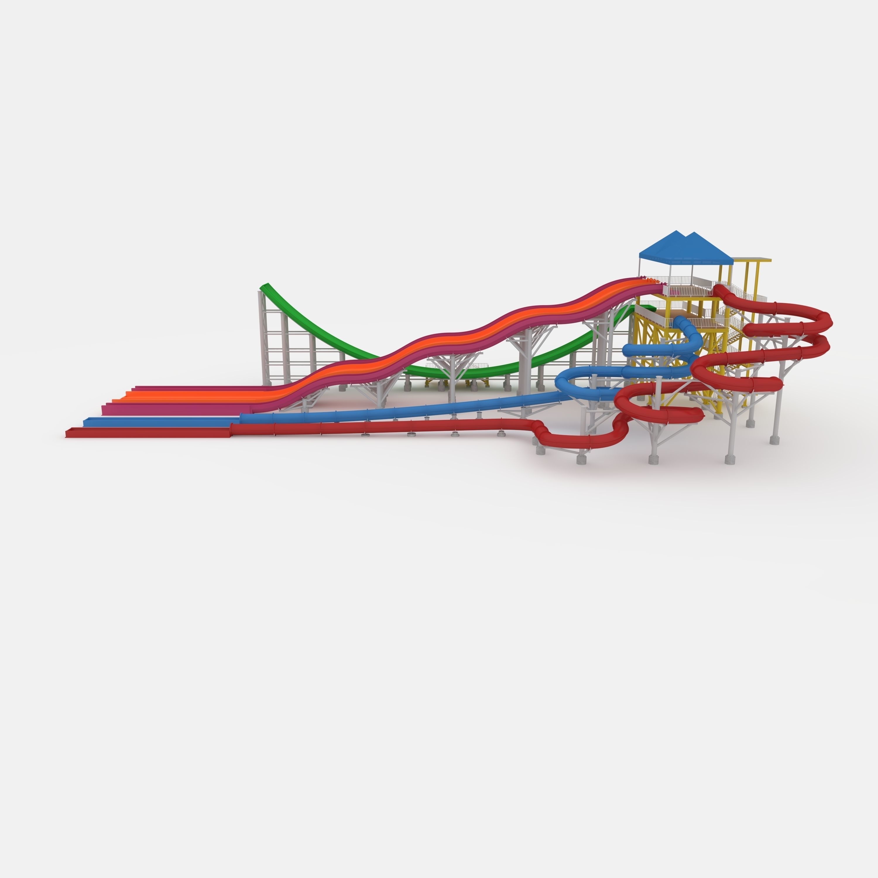 Waterpark Slide 12 3D model_22
