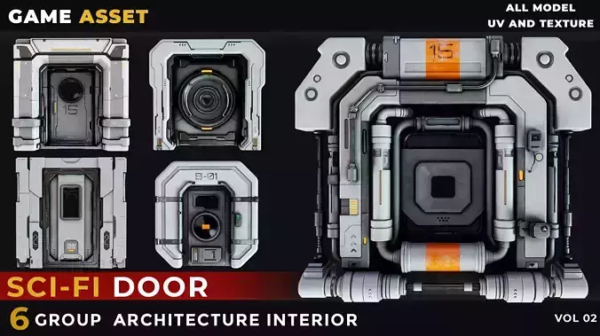 6 SCIFI DOOR HARDSURFACE VOL 02