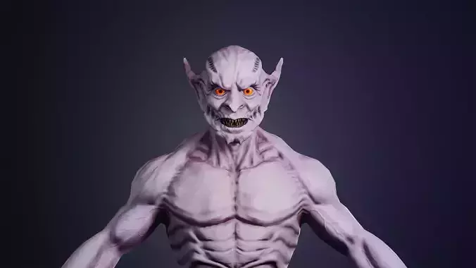 Vampire Low-poly 3D model